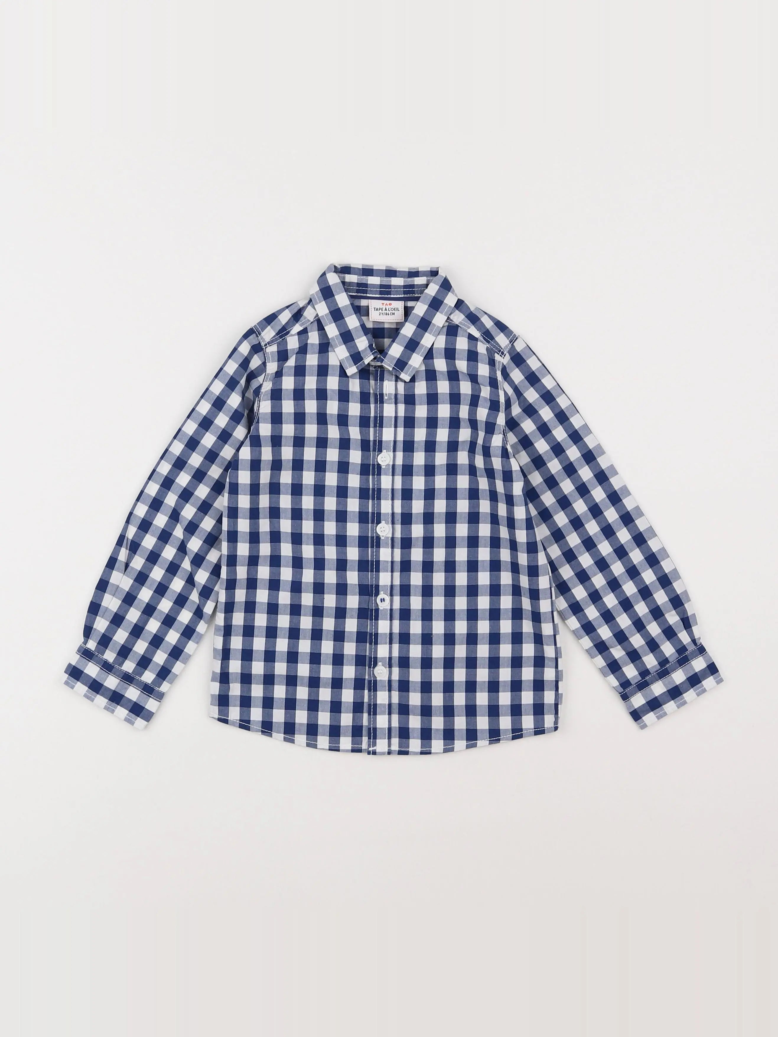 Tape à l'oeil - chemise bleu - 2 ans