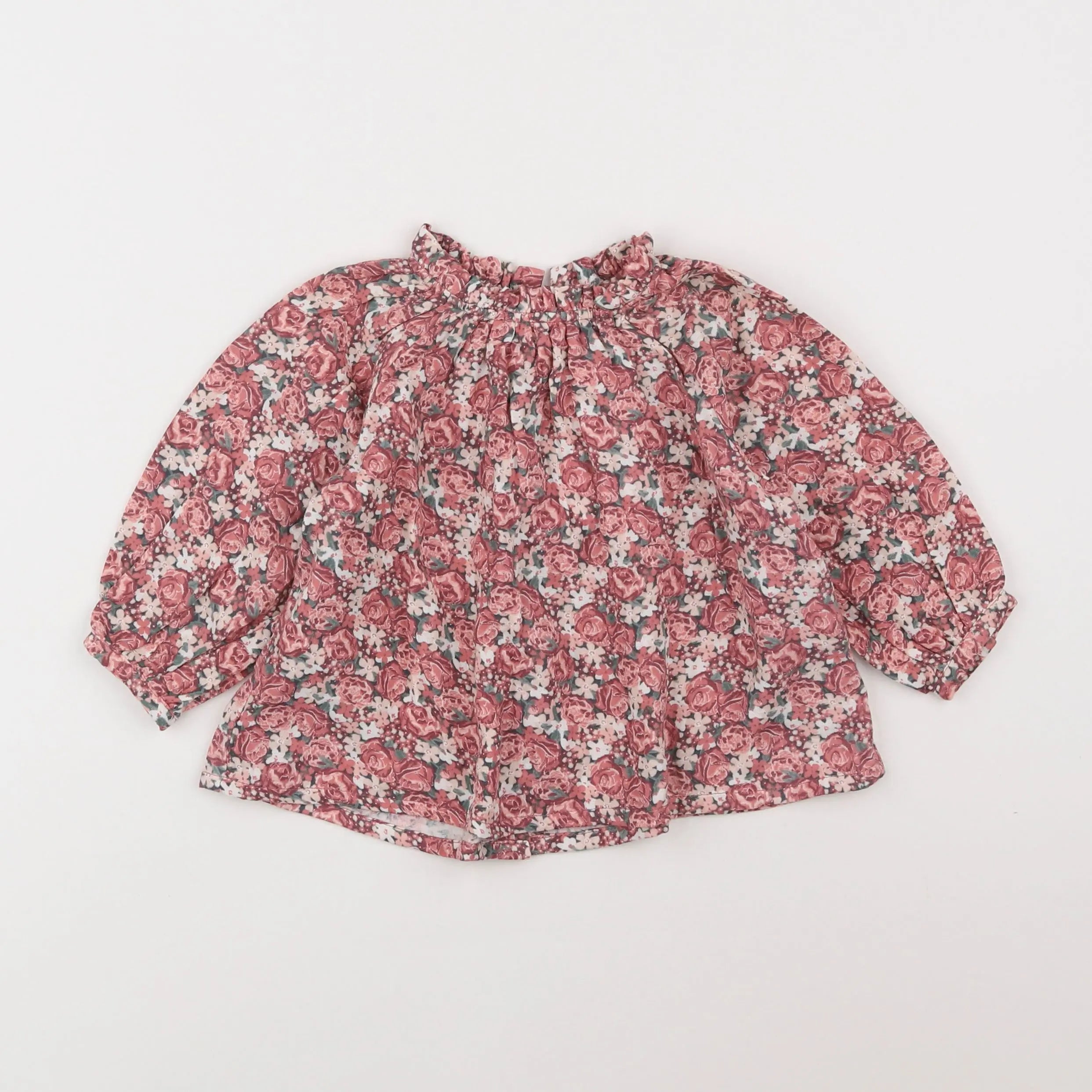 Vertbaudet - blouse multicolore - 12 mois