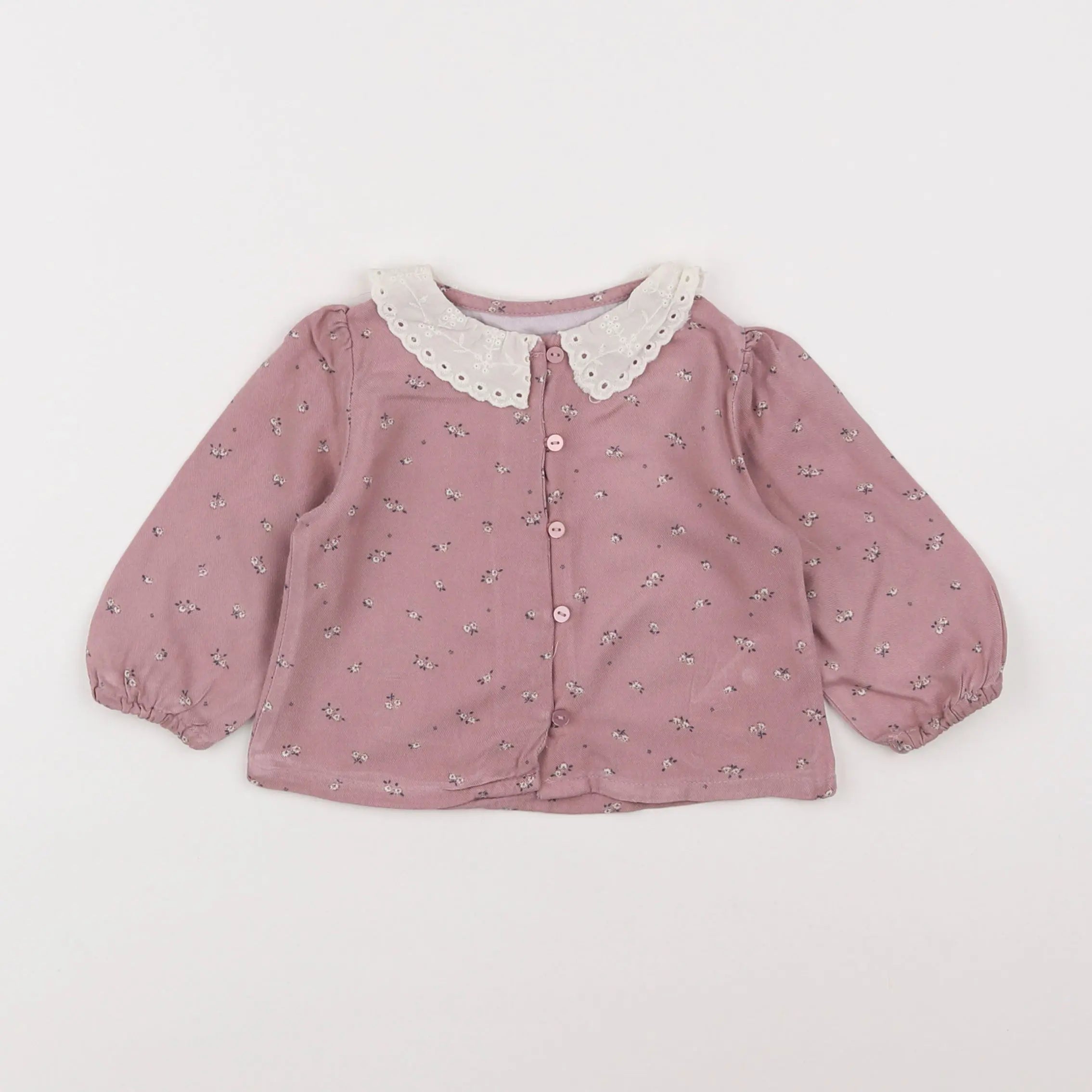 Vertbaudet - blouse rose - 6 mois