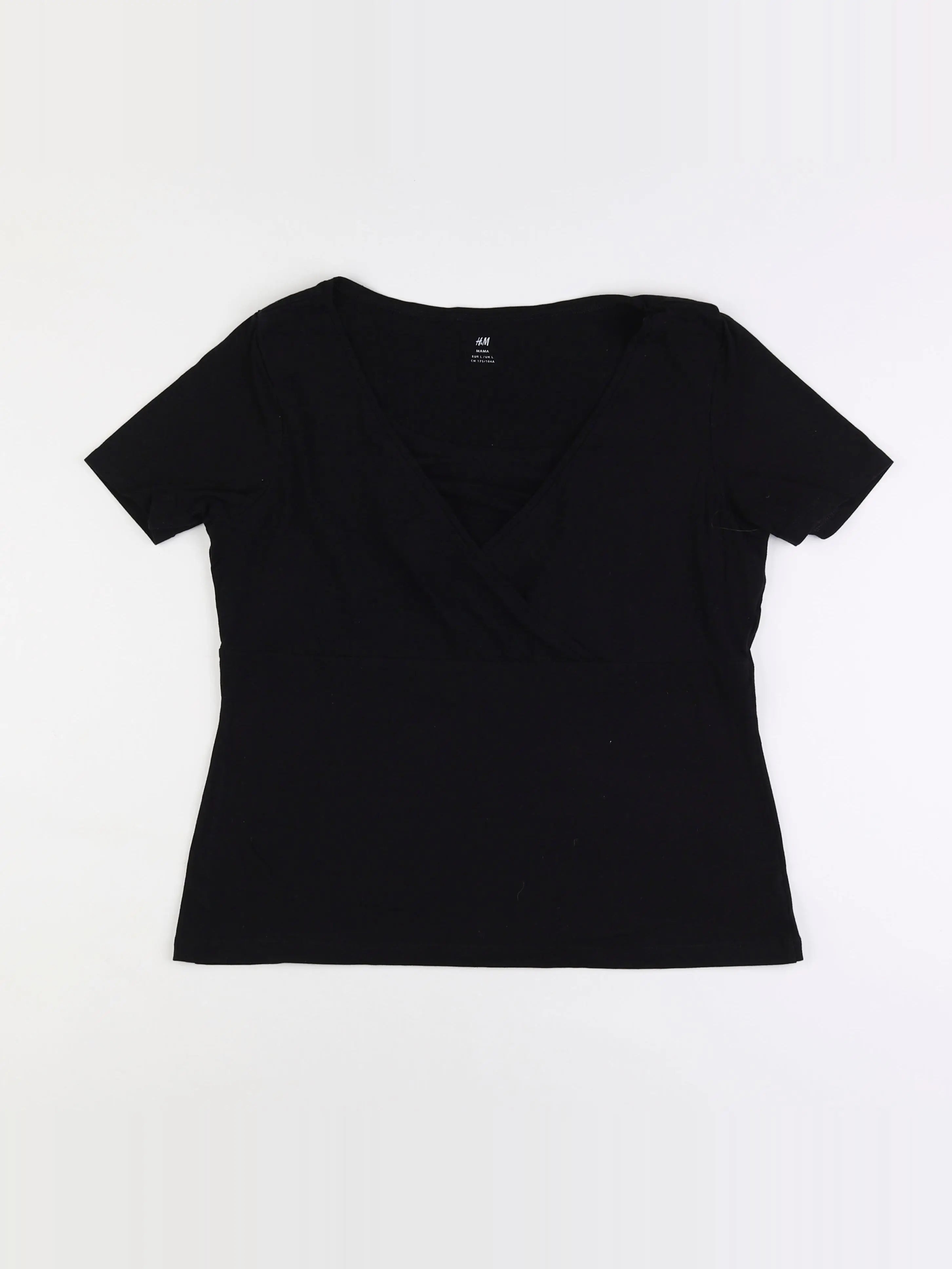 H&M - tee-shirt allaitement noir - lg