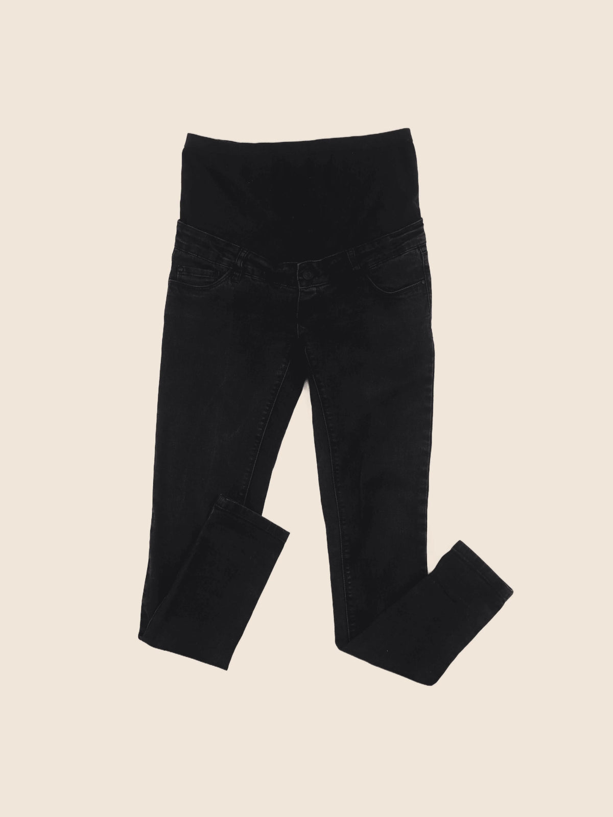 H&M - jean grossesse noir - 40