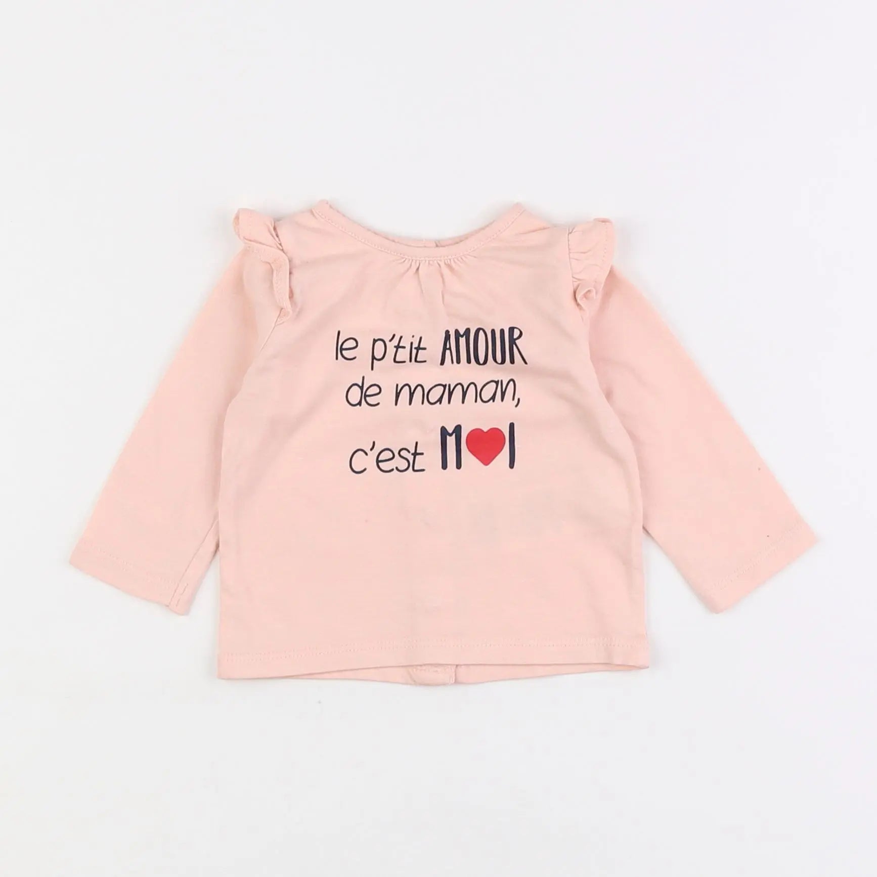 Vertbaudet - tee-shirt rose - 3 mois