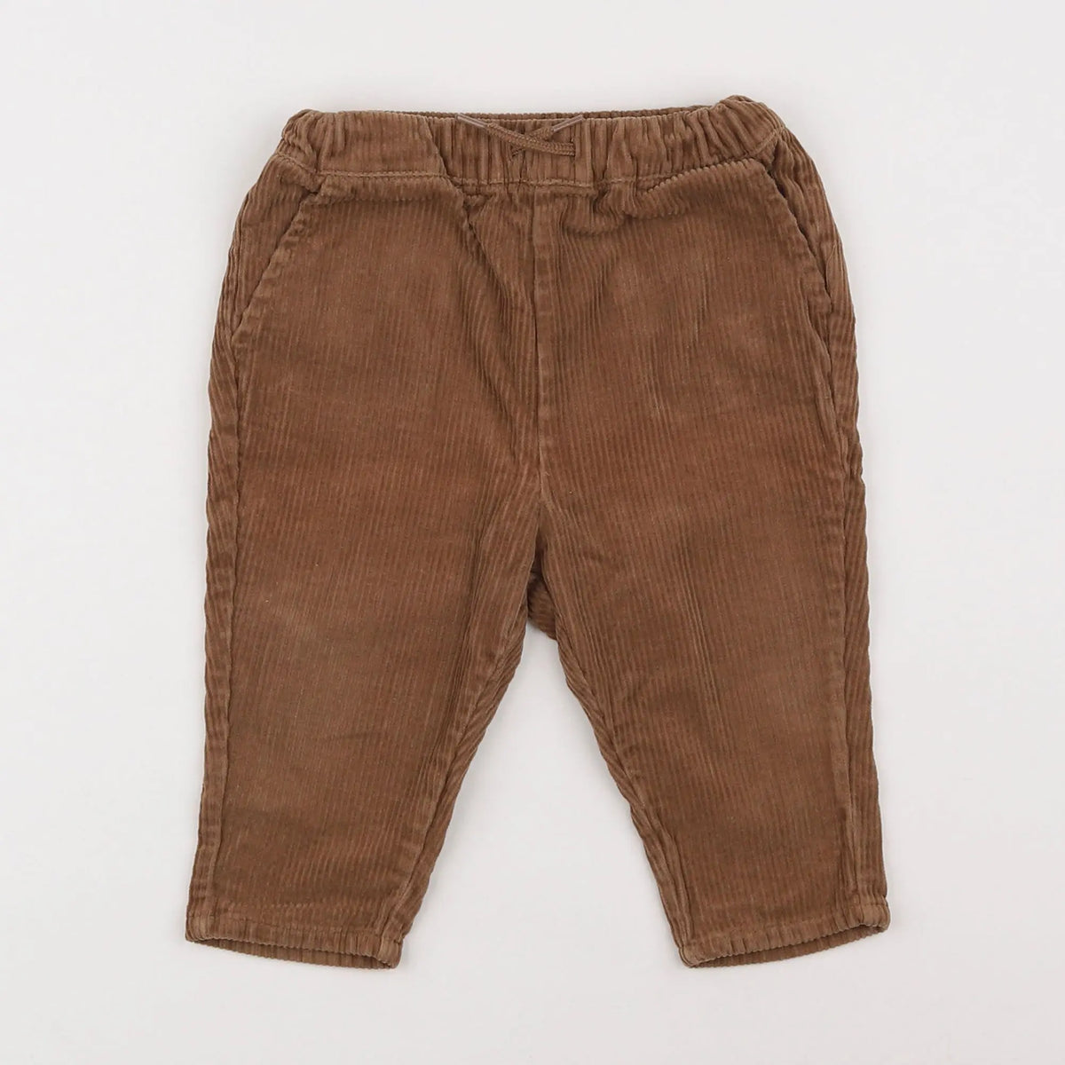 Vertbaudet - pantalon marron - 12 mois