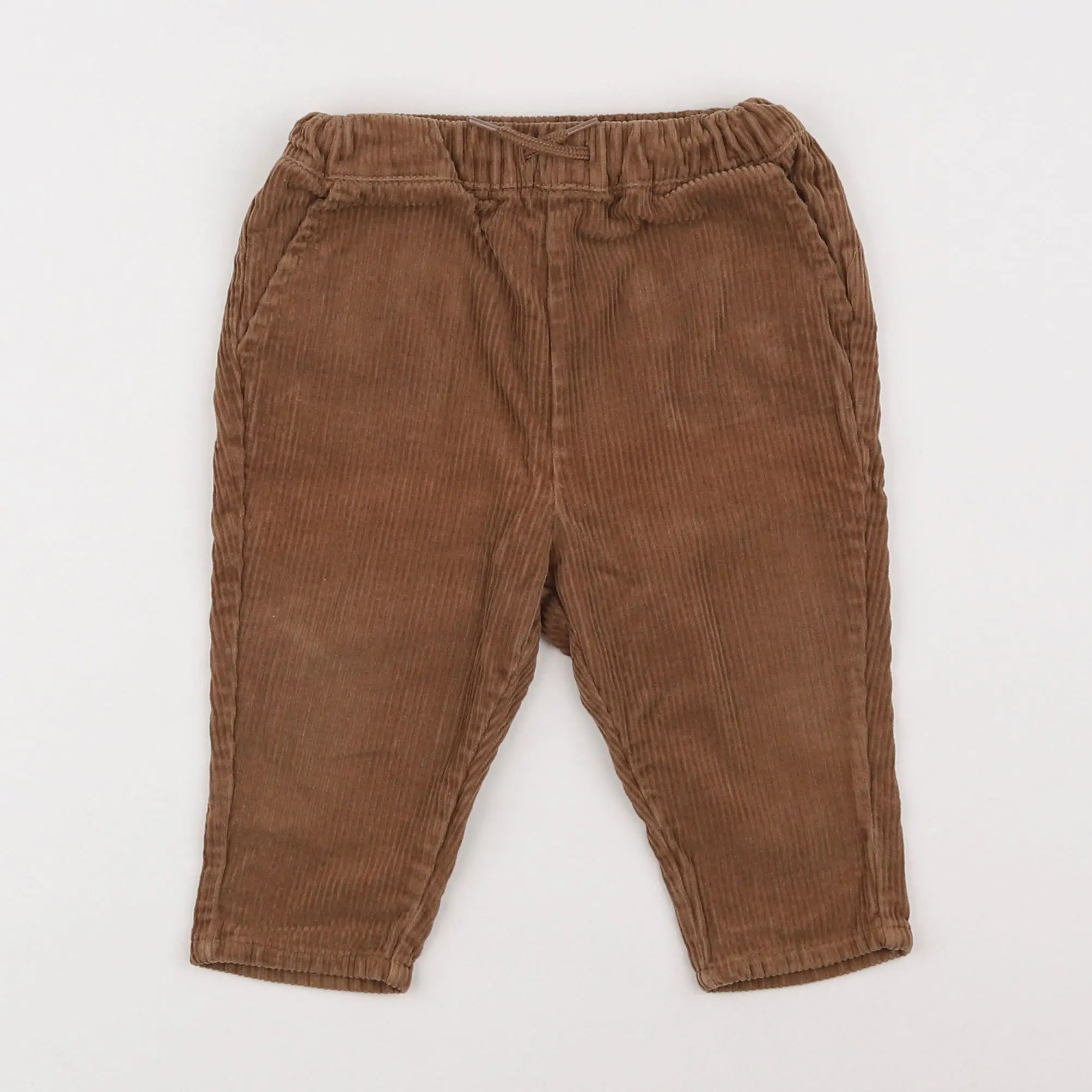 Vertbaudet - pantalon marron - 12 mois