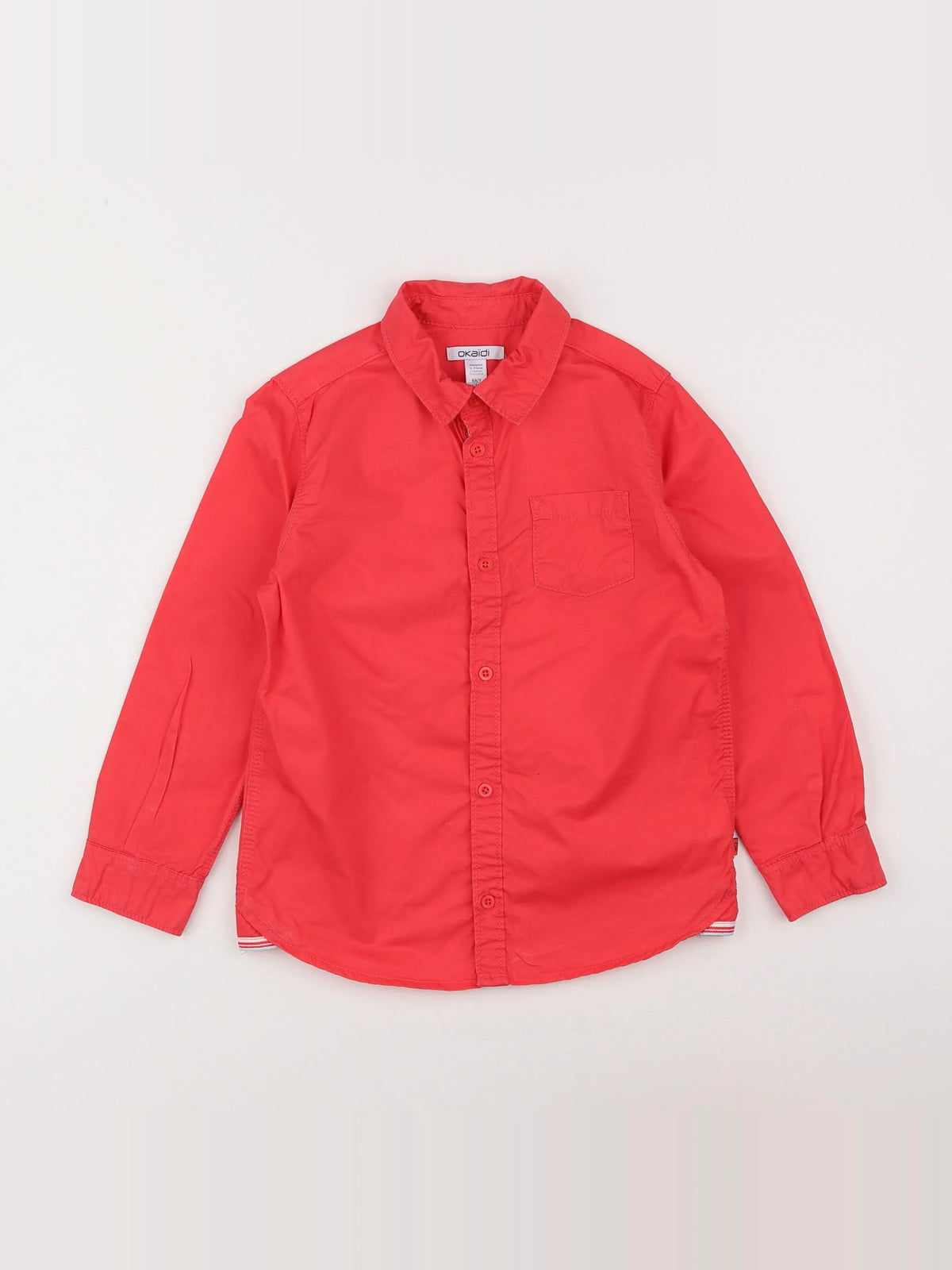 Okaidi - chemise rouge - 6 ans