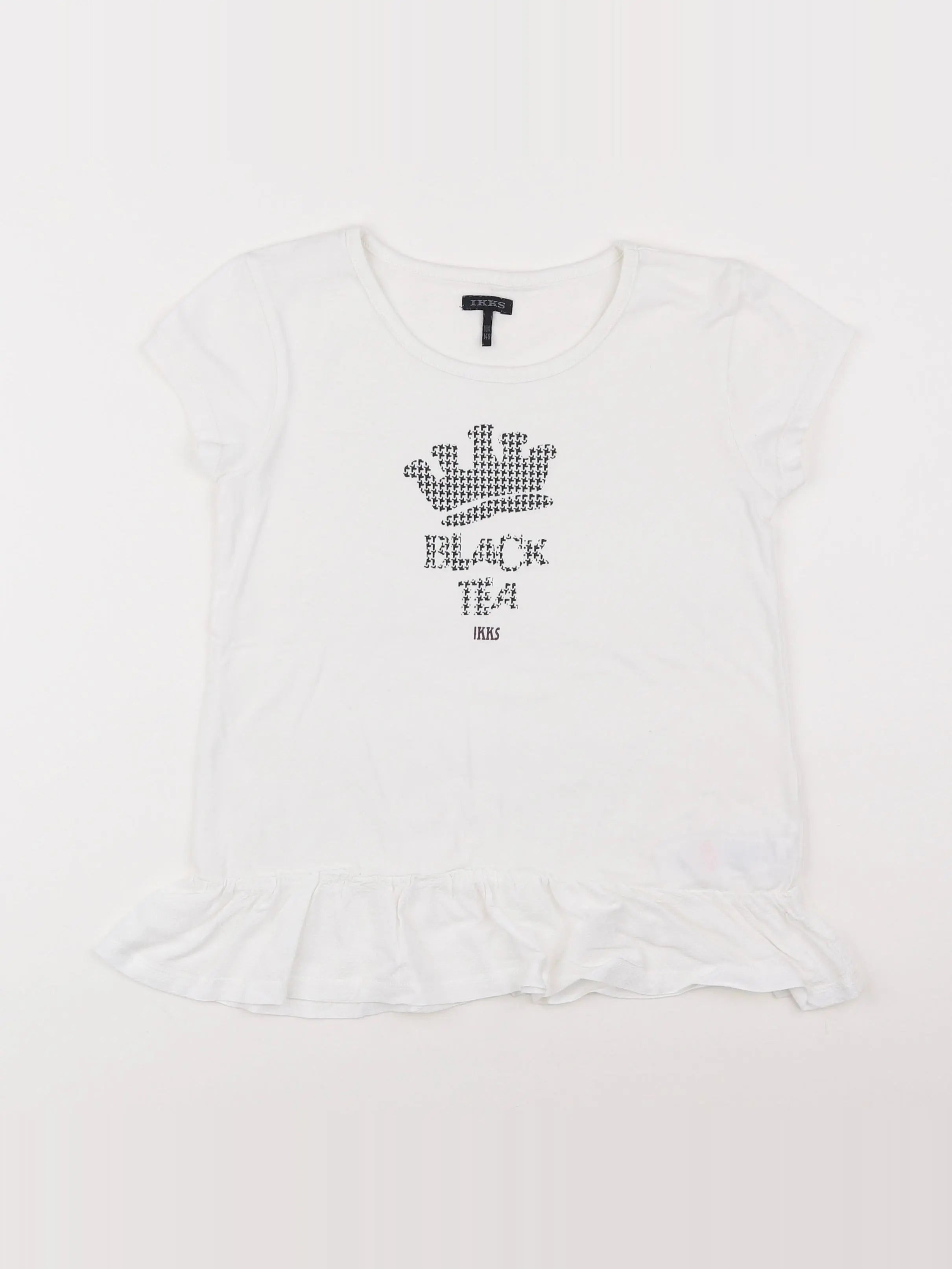 IKKS - tee-shirt blanc - 10 ans