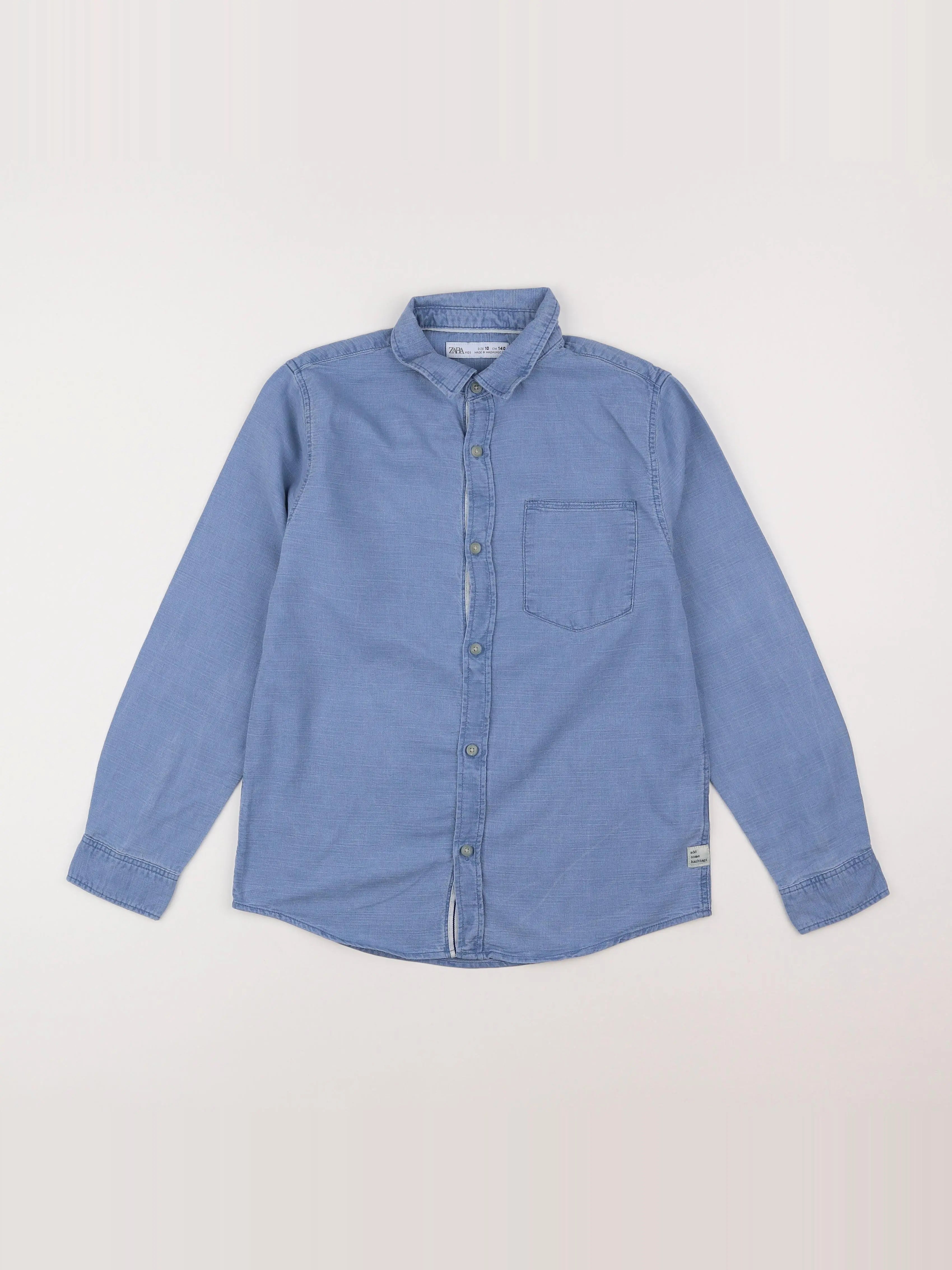 Zara - chemise bleu - 10 ans