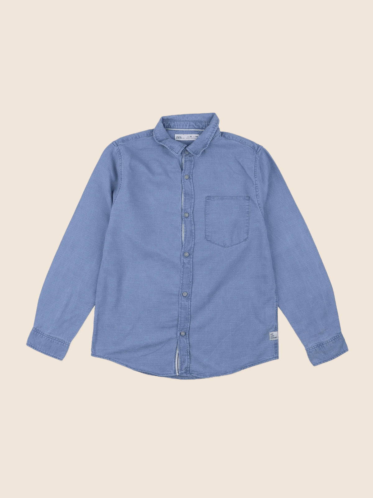 Zara - chemise bleu - 10 ans