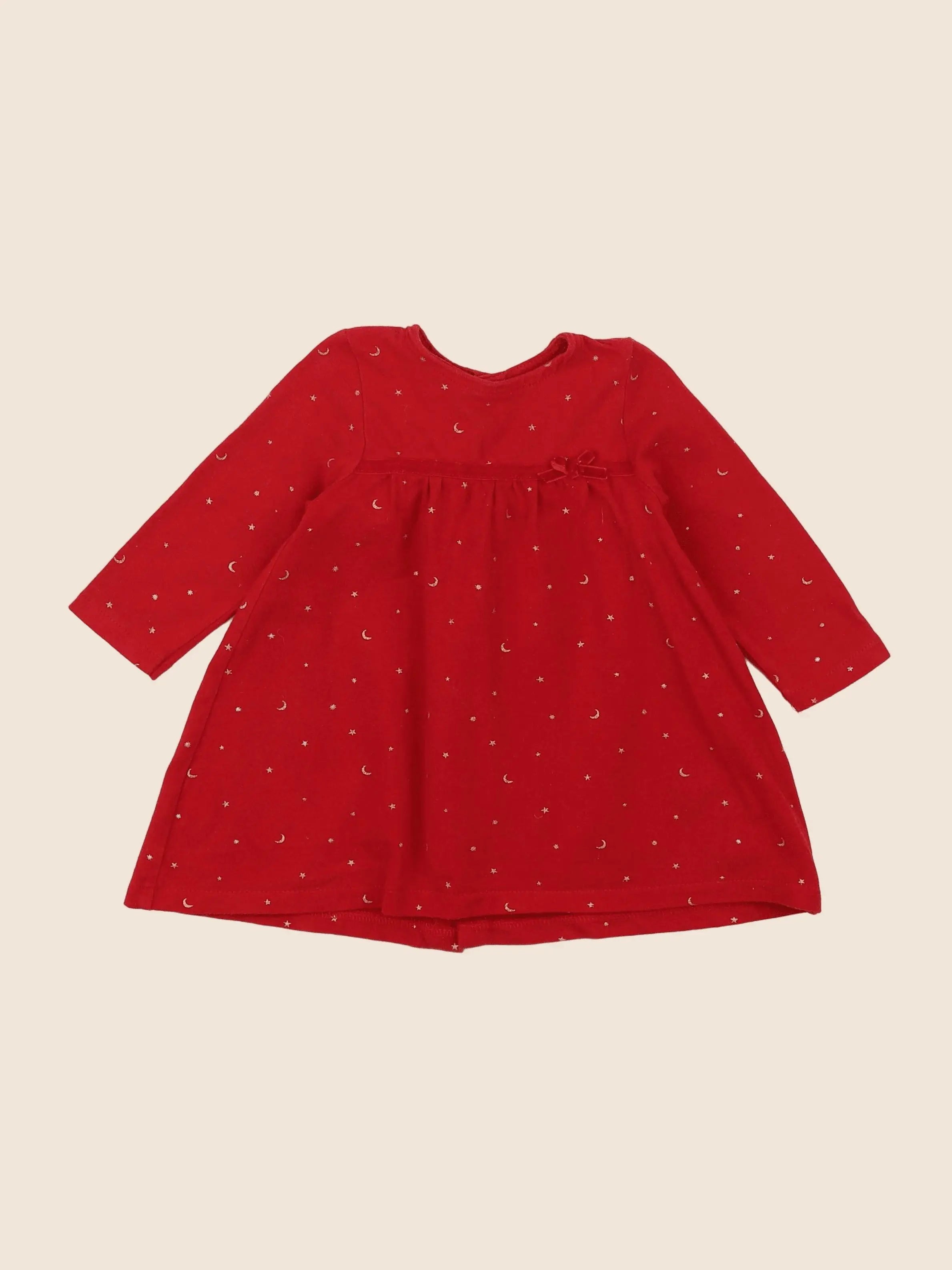 Vertbaudet - robe rouge - 9 mois