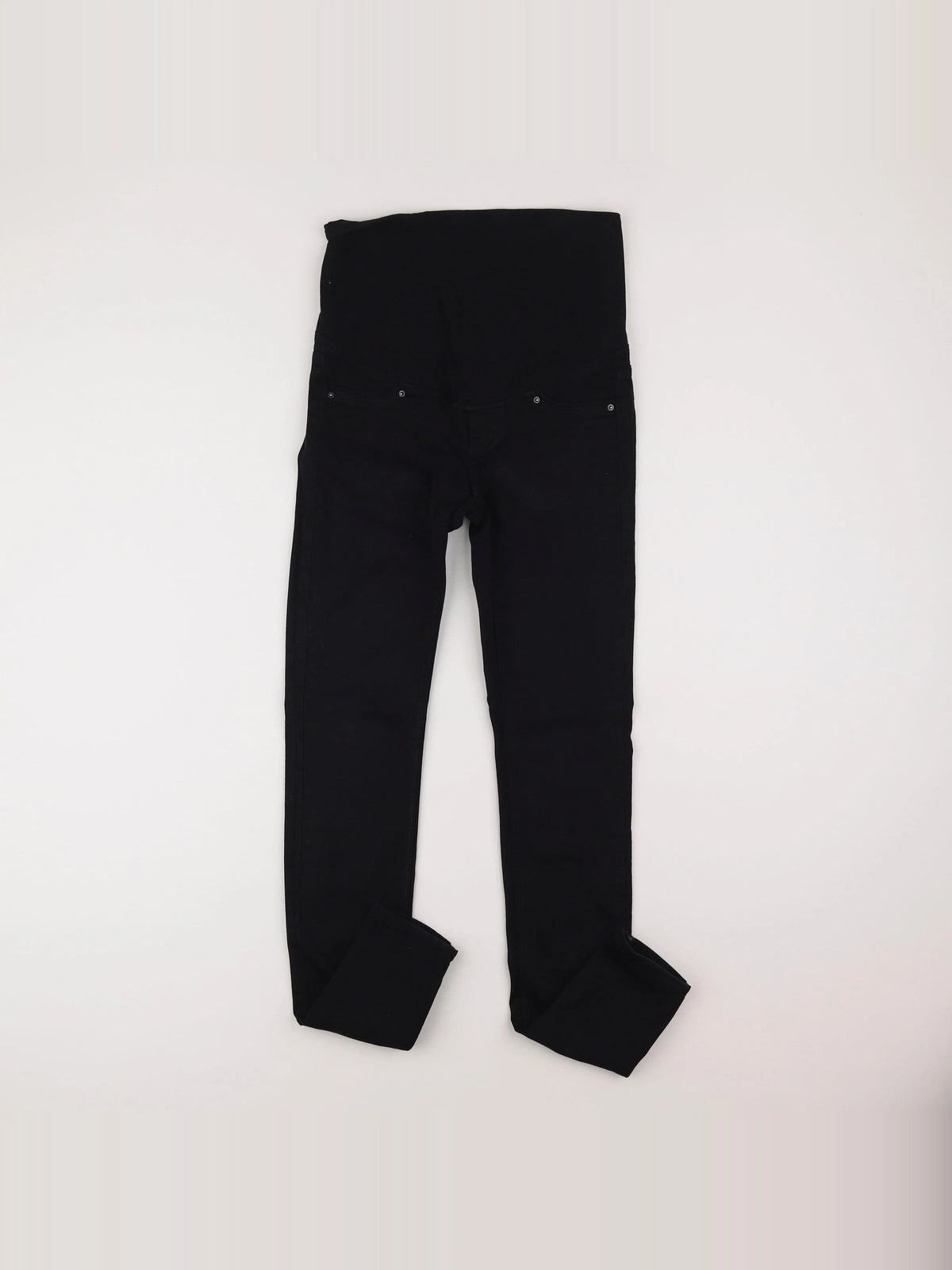 H&M - jean grossesse noir - 34