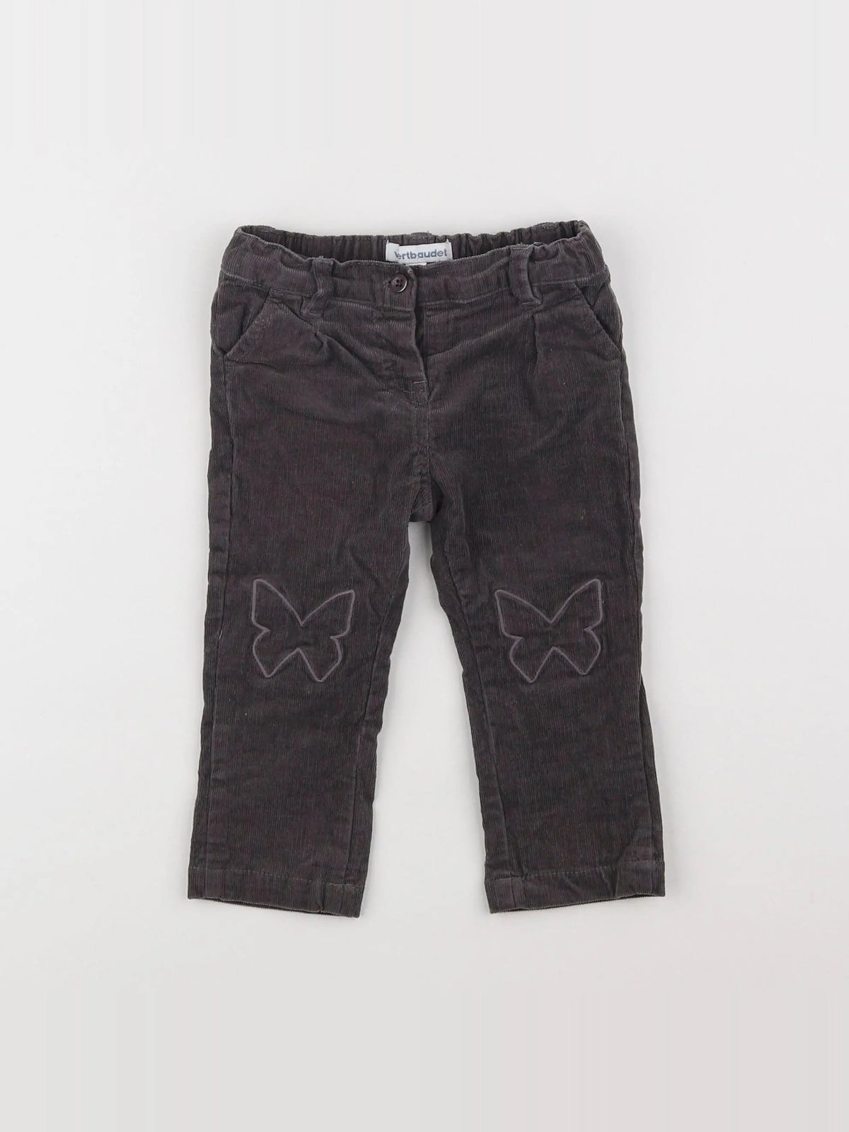 Vertbaudet - pantalon marron - 9 mois
