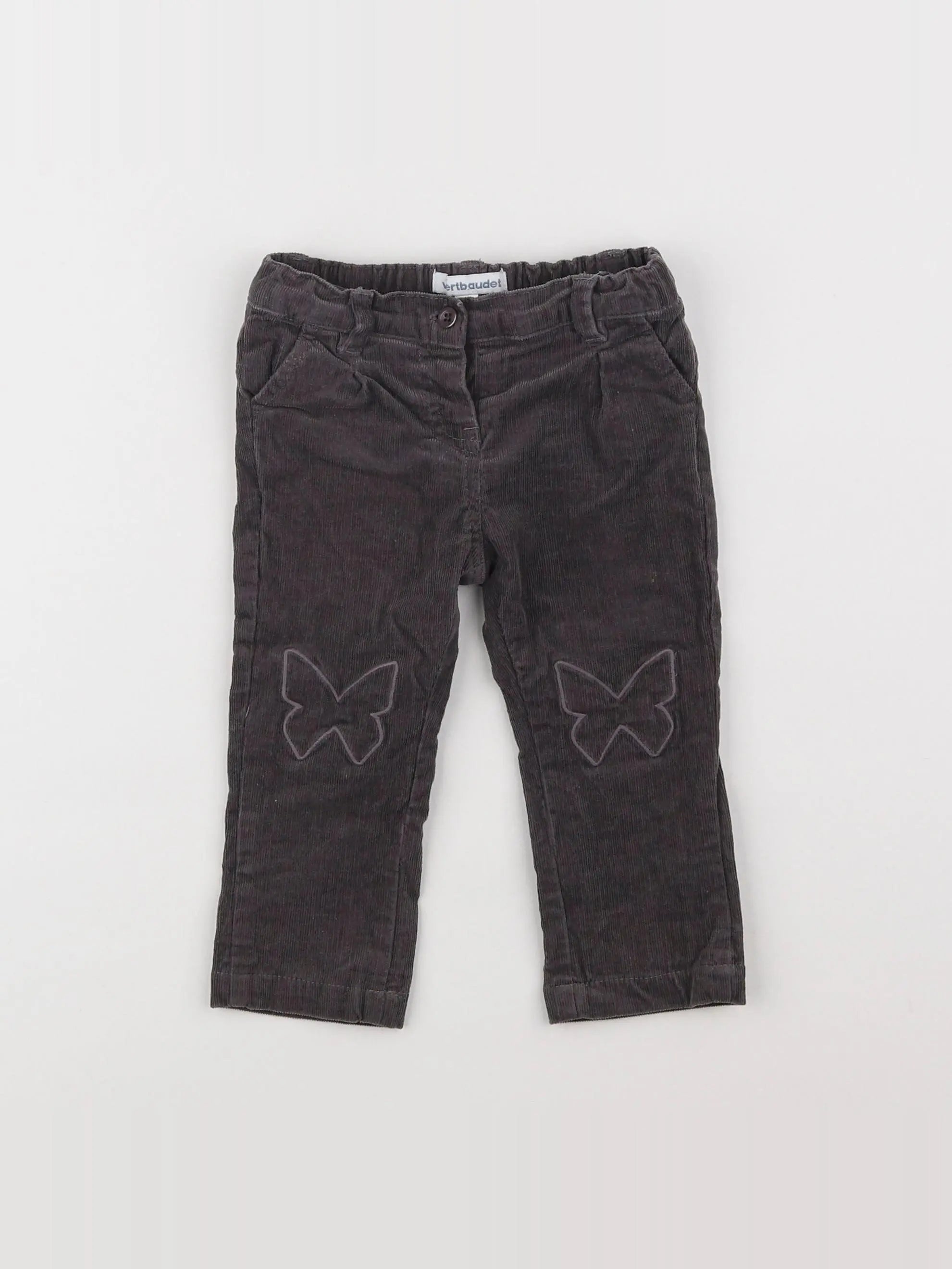 Vertbaudet - pantalon marron - 9 mois