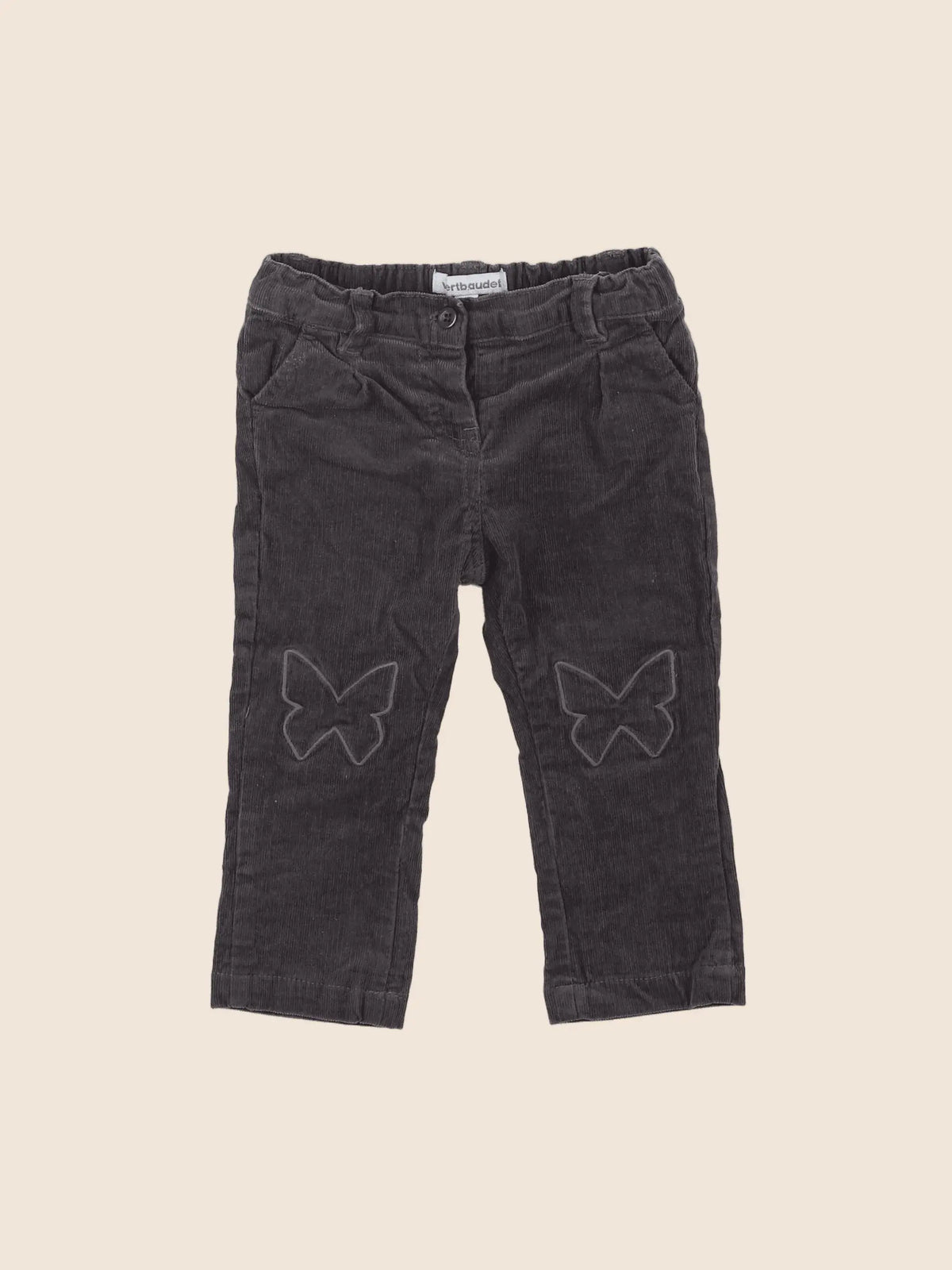 Vertbaudet - pantalon marron - 9 mois