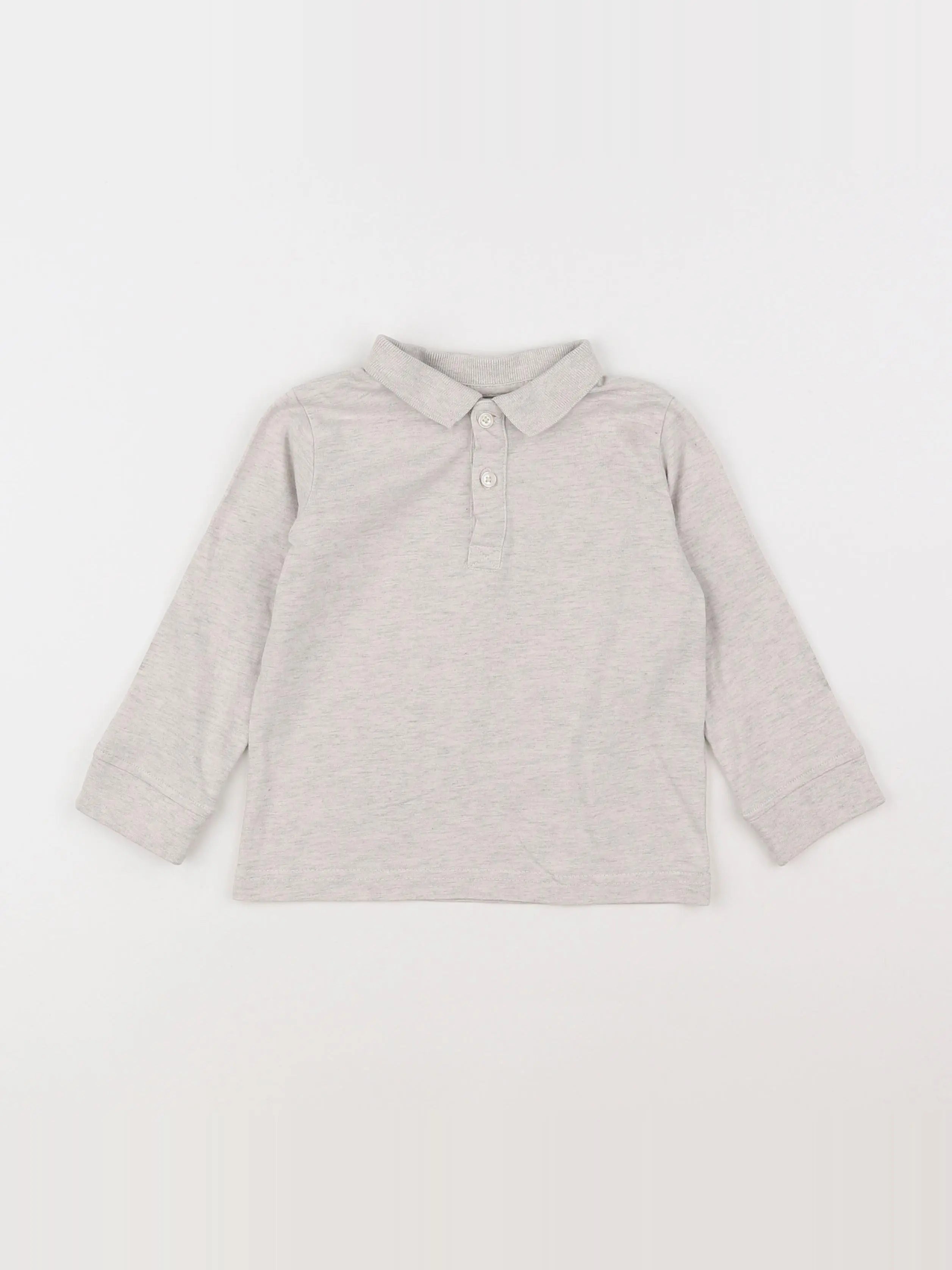 Vertbaudet - polo beige - 3 ans