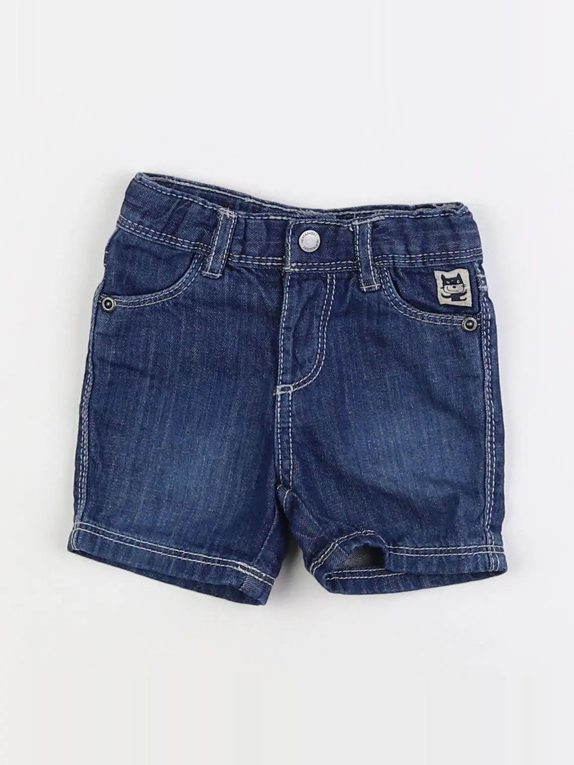 Vertbaudet - short bleu - 3 mois