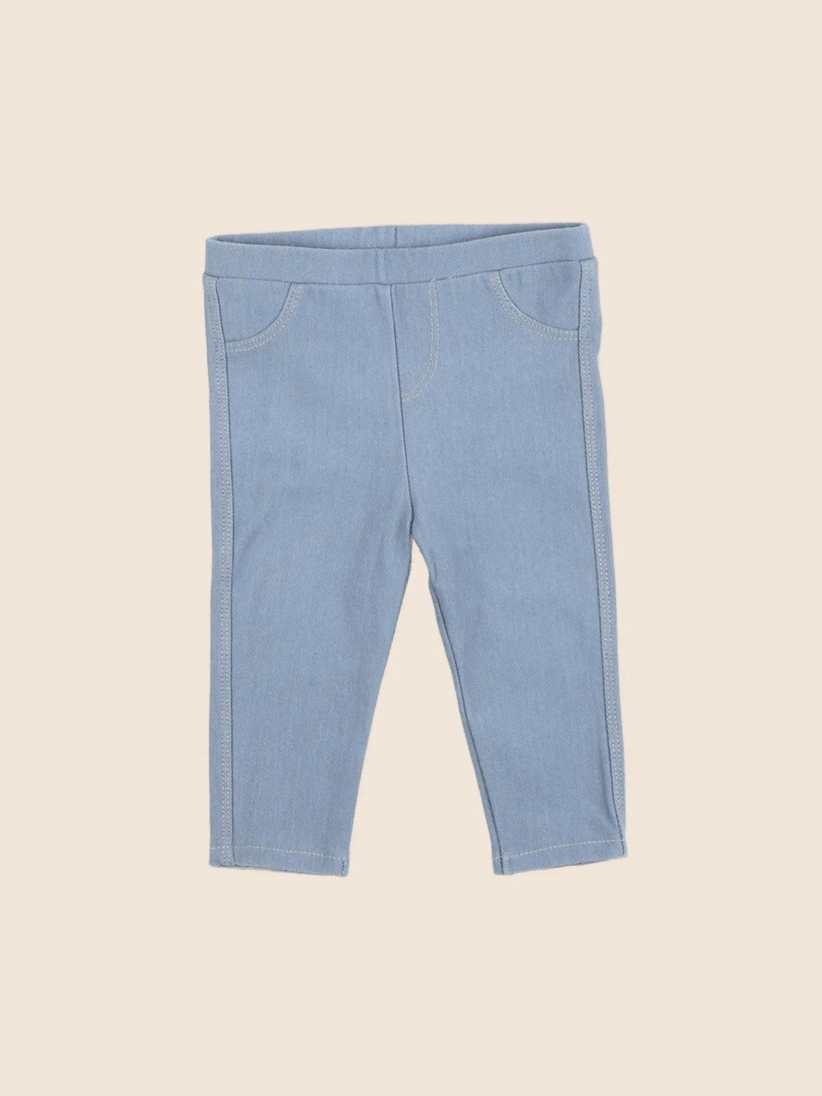 Vertbaudet - jegging bleu - 6 mois