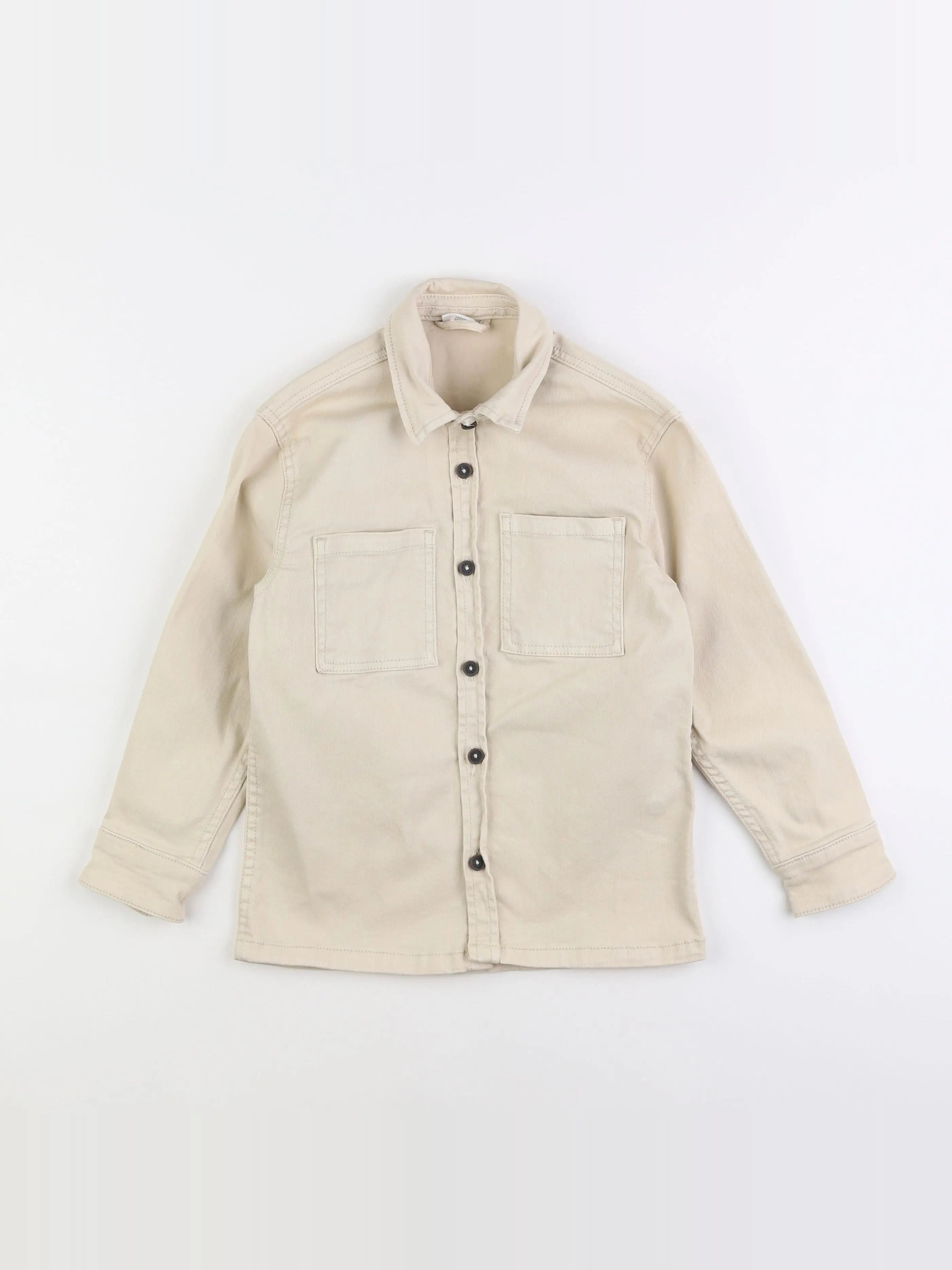 Vertbaudet - veste imprimé au dos beige - 8 ans