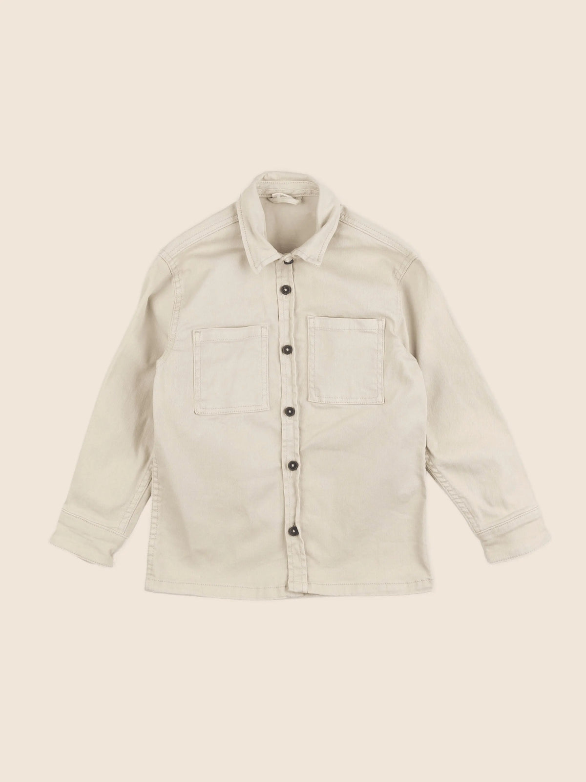 Vertbaudet - veste imprimé au dos beige - 8 ans