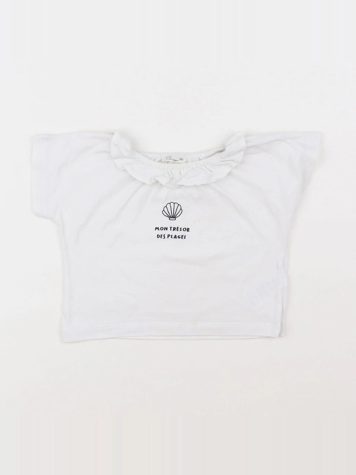 Little Cigogne - tee-shirt blanc - 9 mois