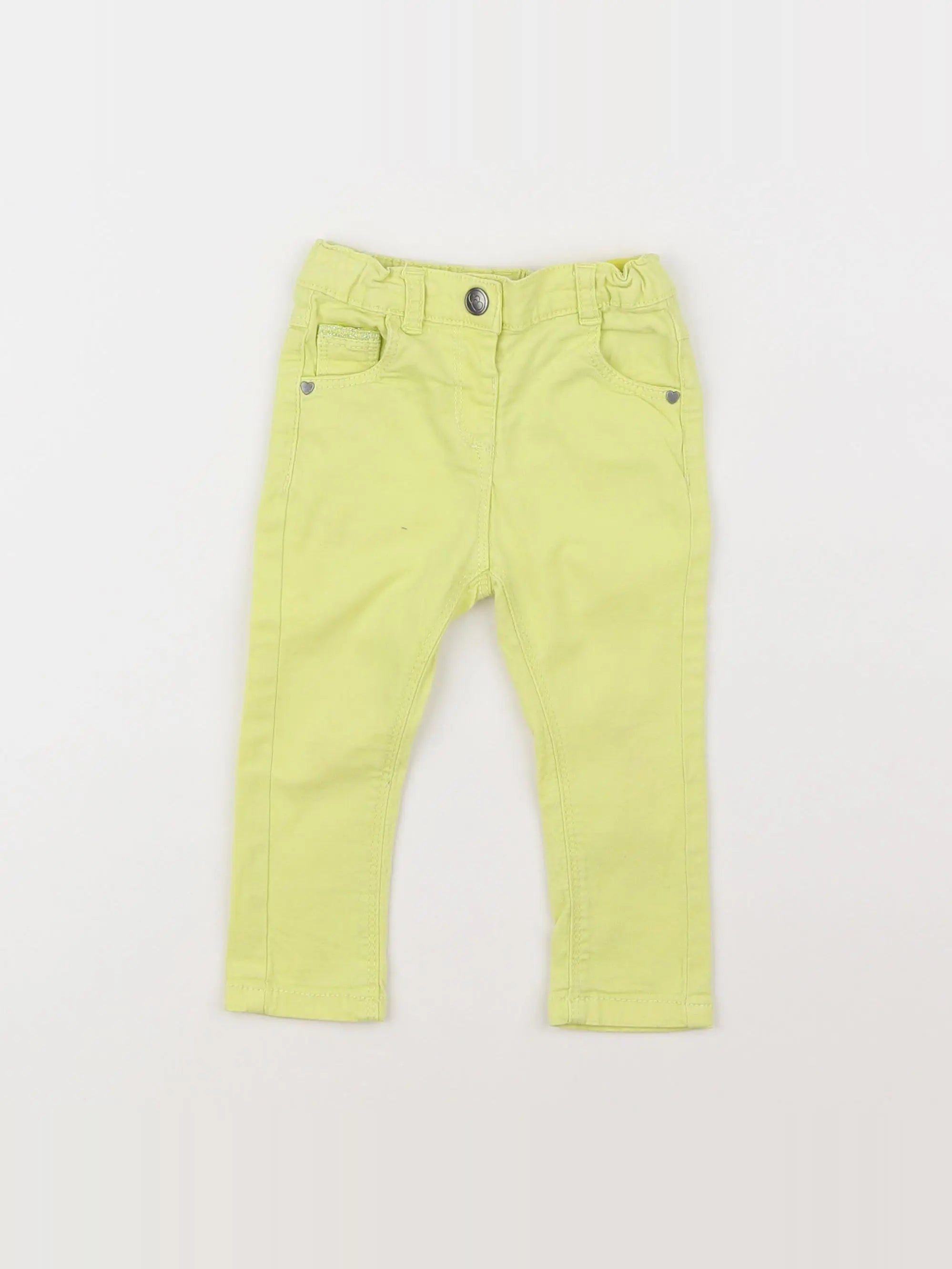 Tape à l'oeil - pantalon jaune - 12 mois