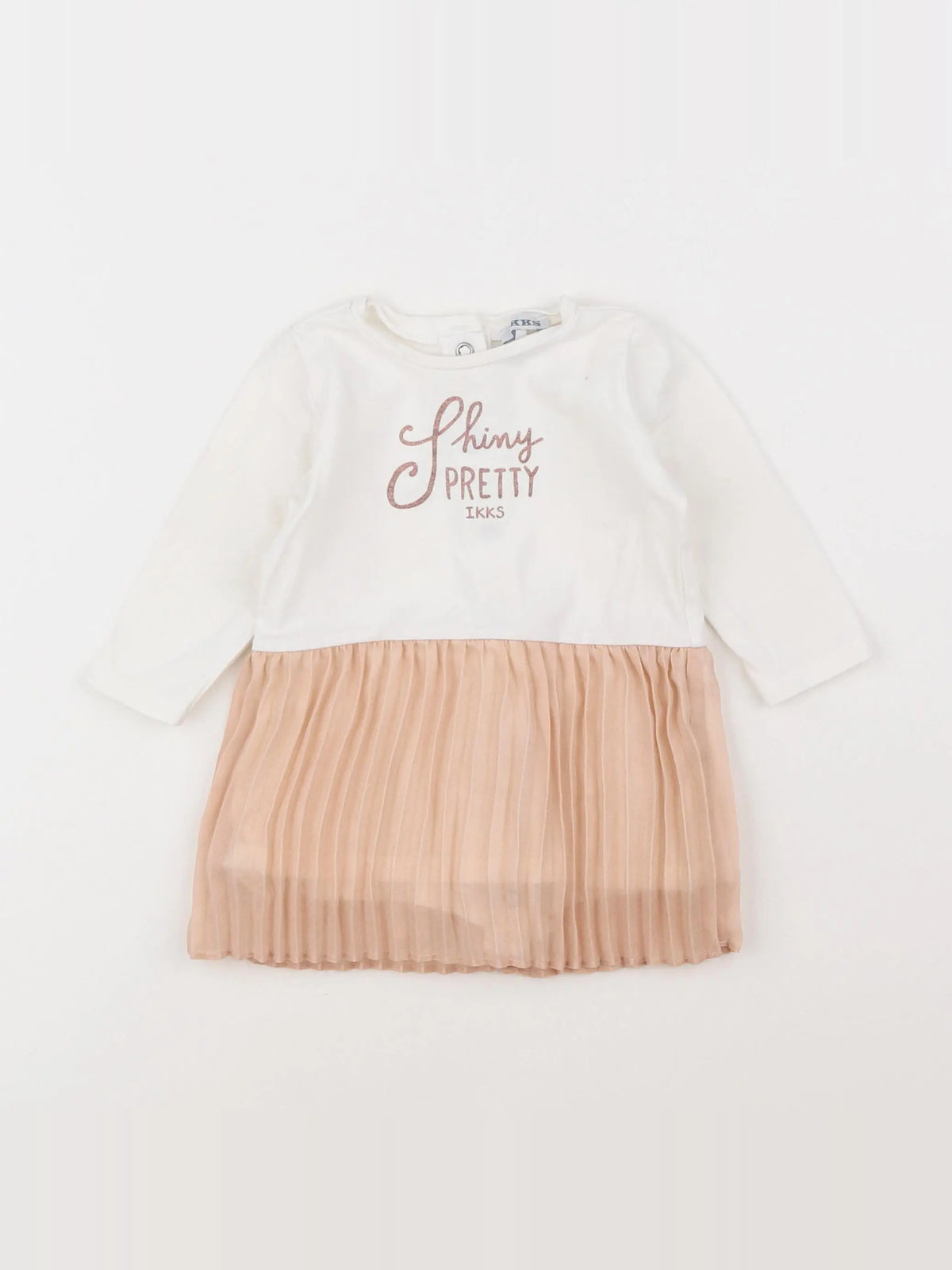 IKKS - robe blanc, rose - 6 mois