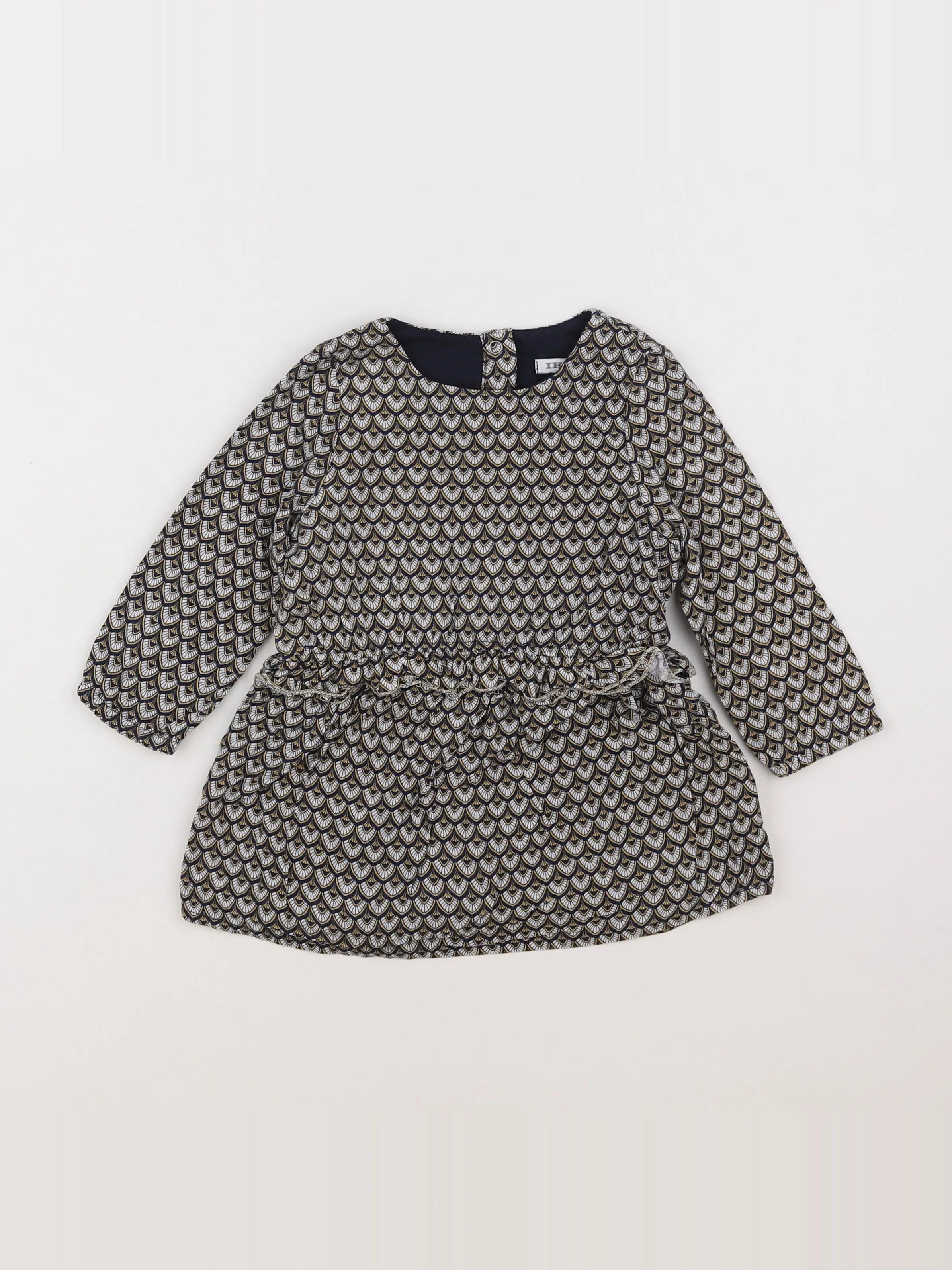 IKKS - robe bleu - 12 mois