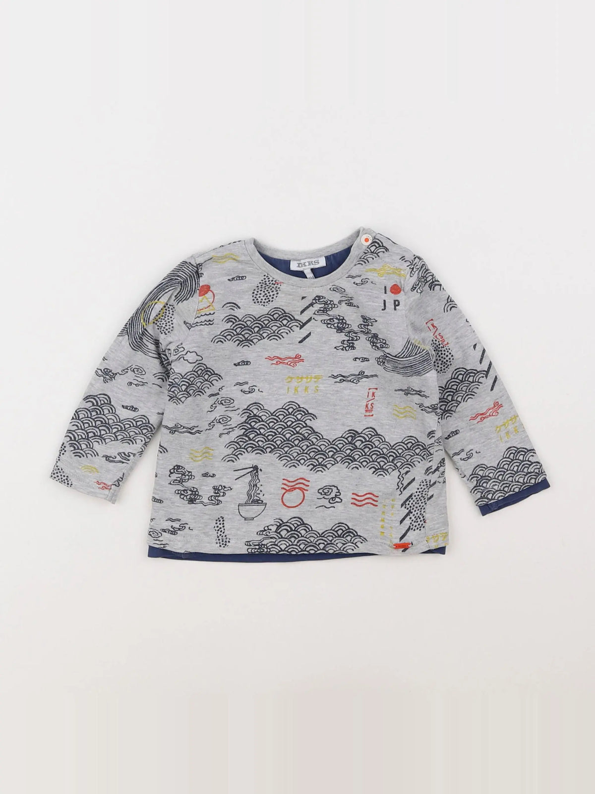 IKKS - tee-shirt gris - 6 mois