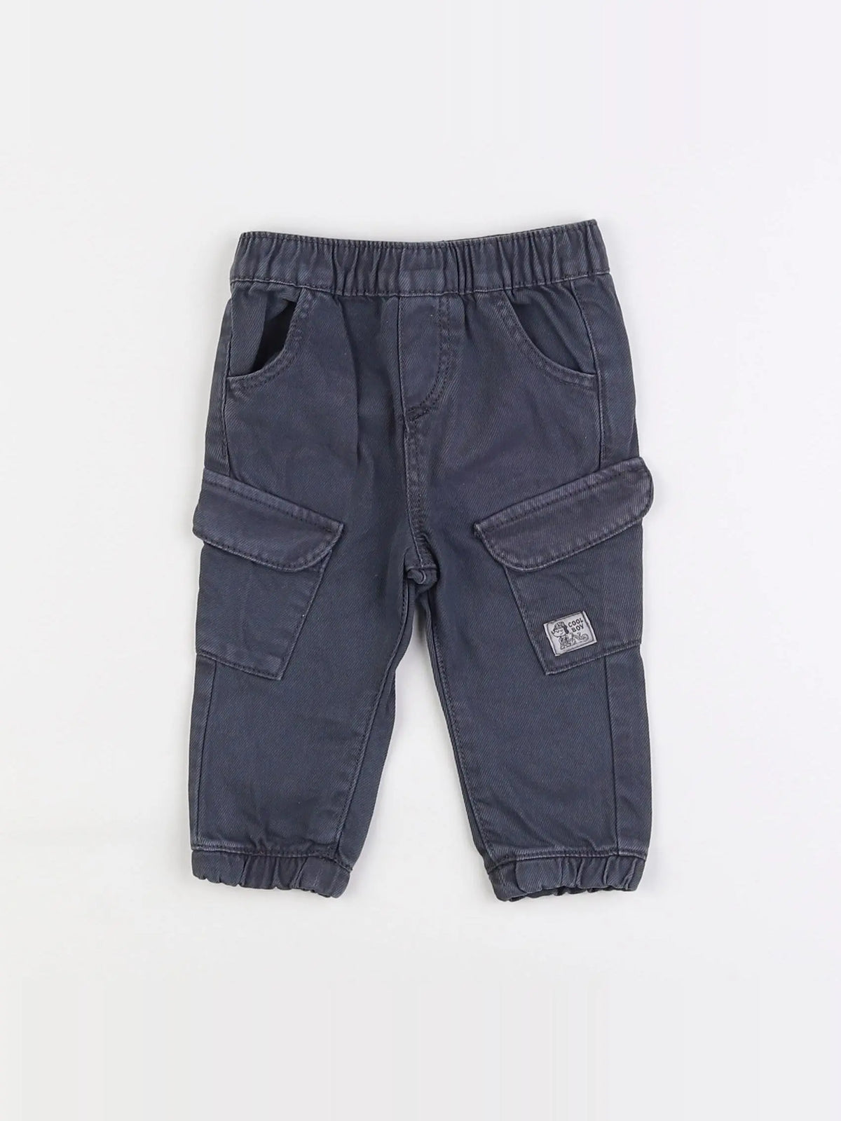 Vertbaudet - pantalon bleu - 6 mois