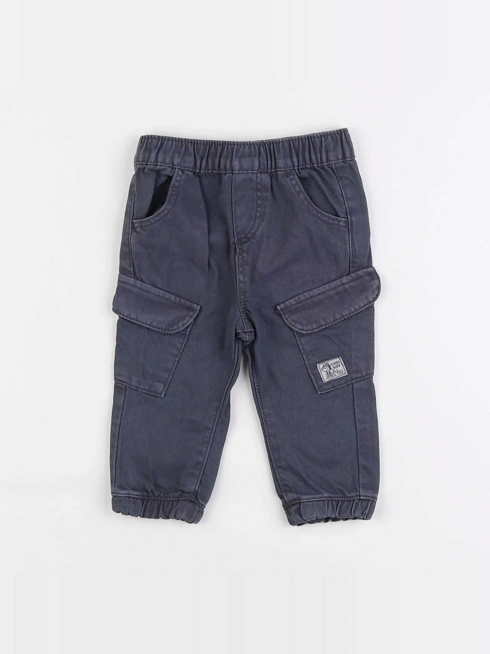 Vertbaudet - pantalon bleu - 6 mois