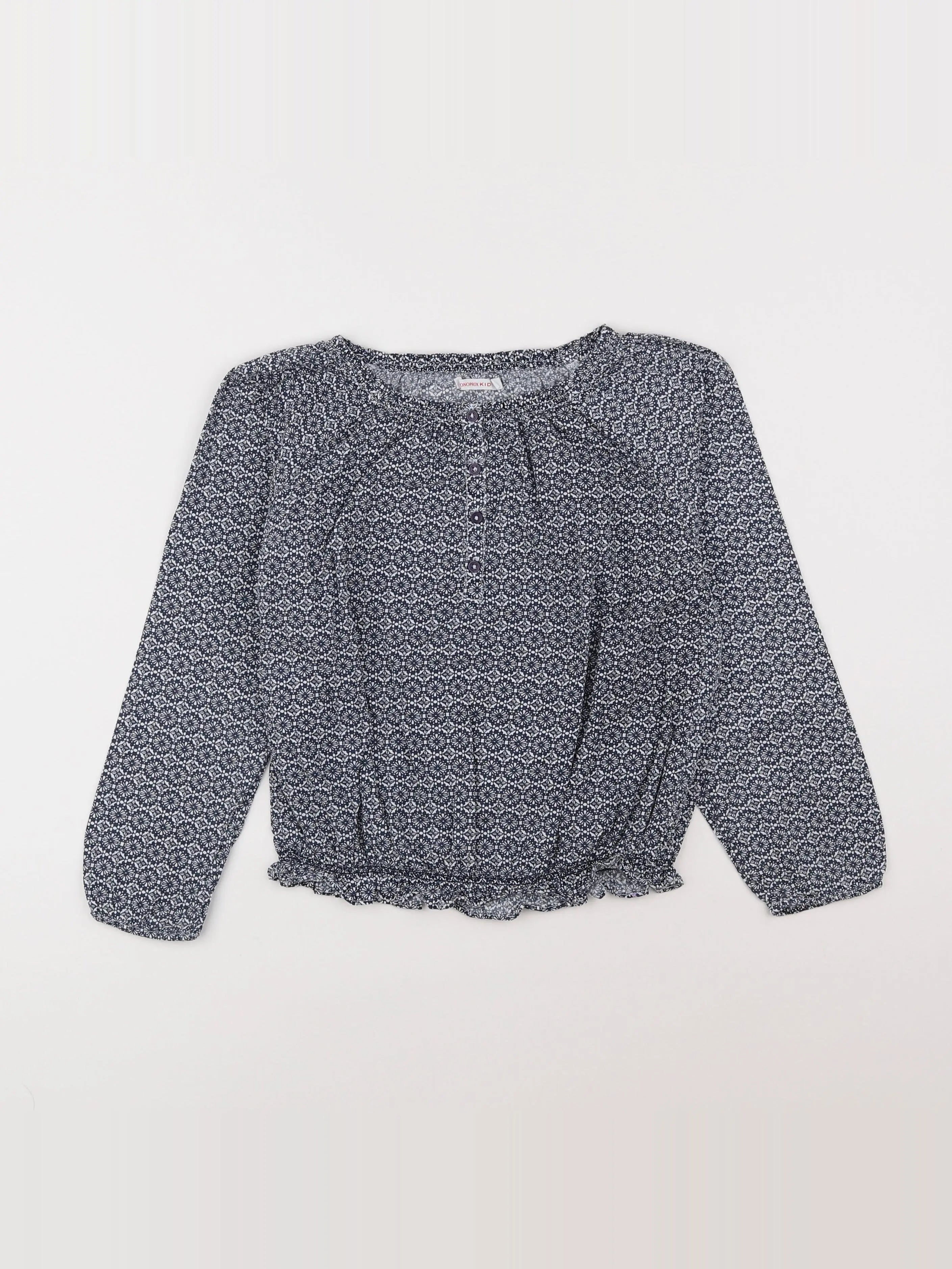 Monoprix - blouse bleu - 8 ans