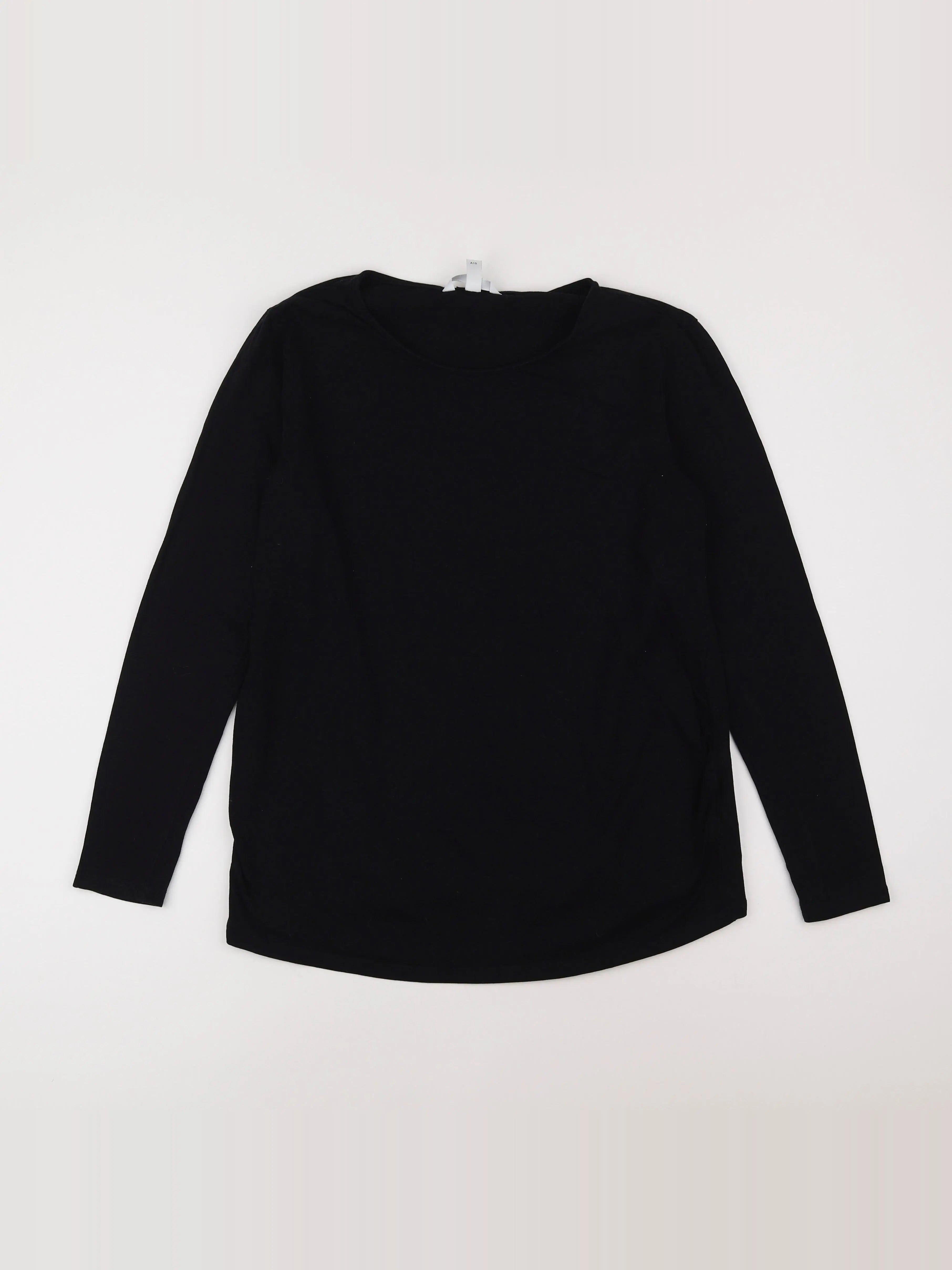 H&M - tee-shirt grossesse noir - l