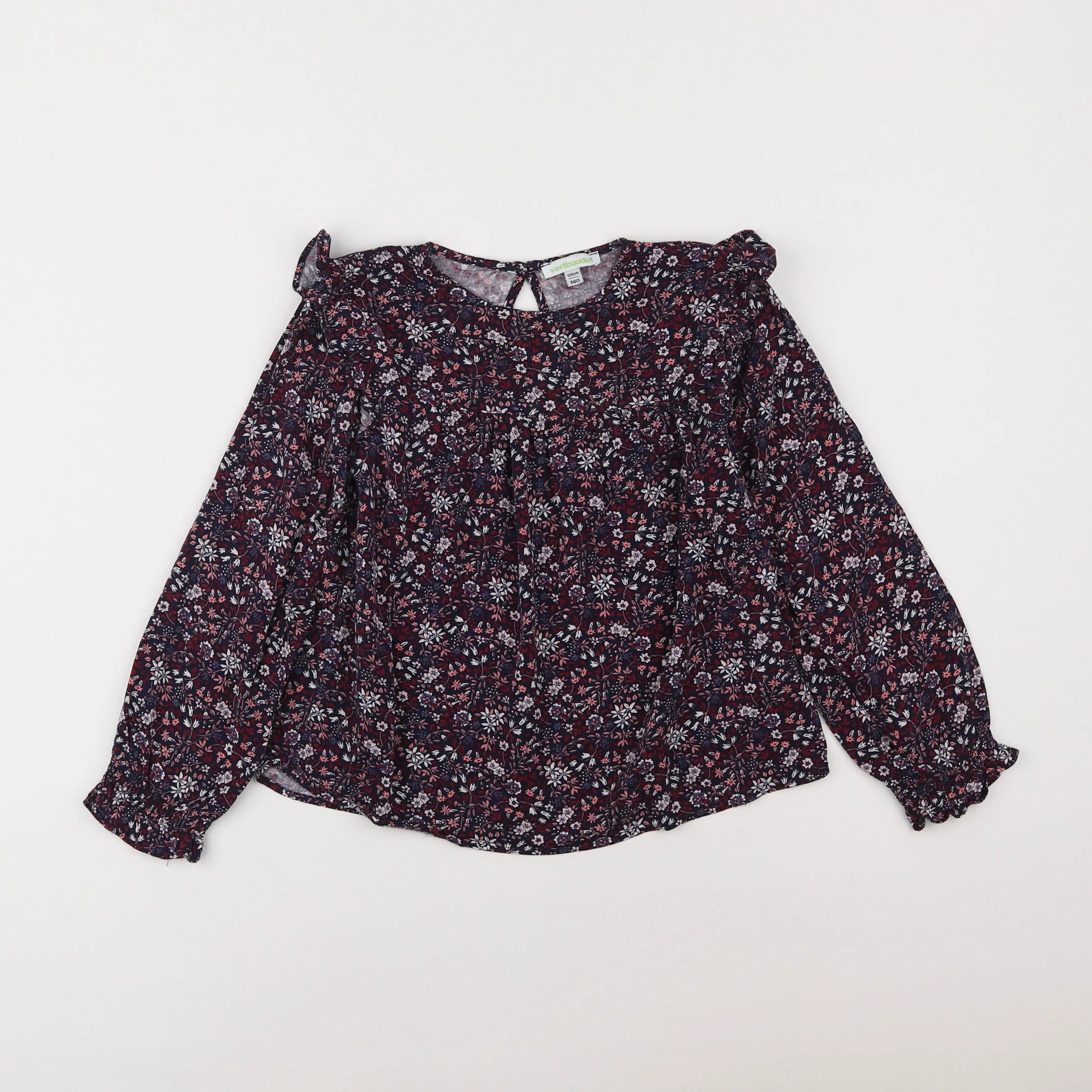 Vertbaudet - blouse rose, violet - 8 ans