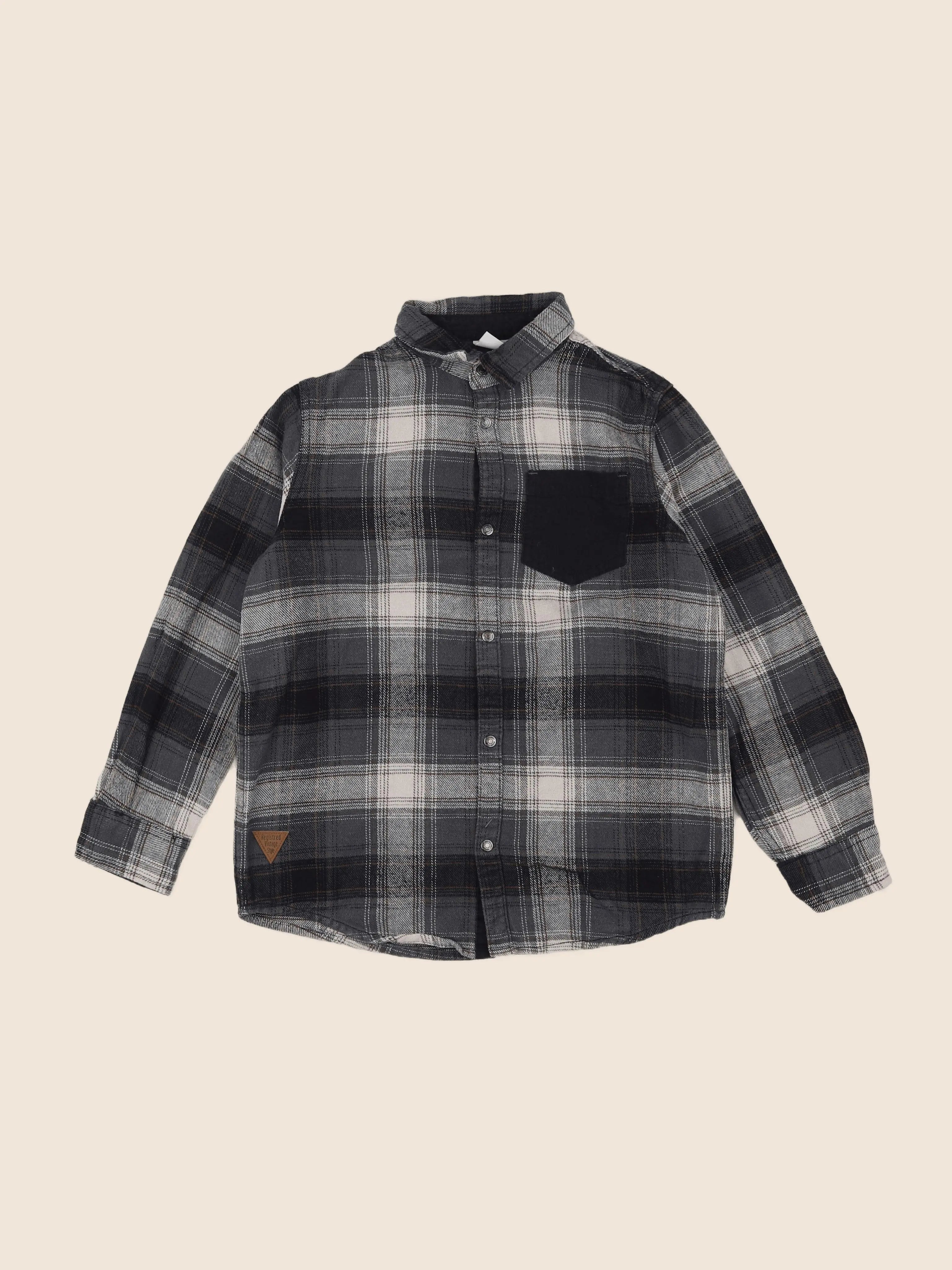 Vertbaudet - chemise gris - 10 ans