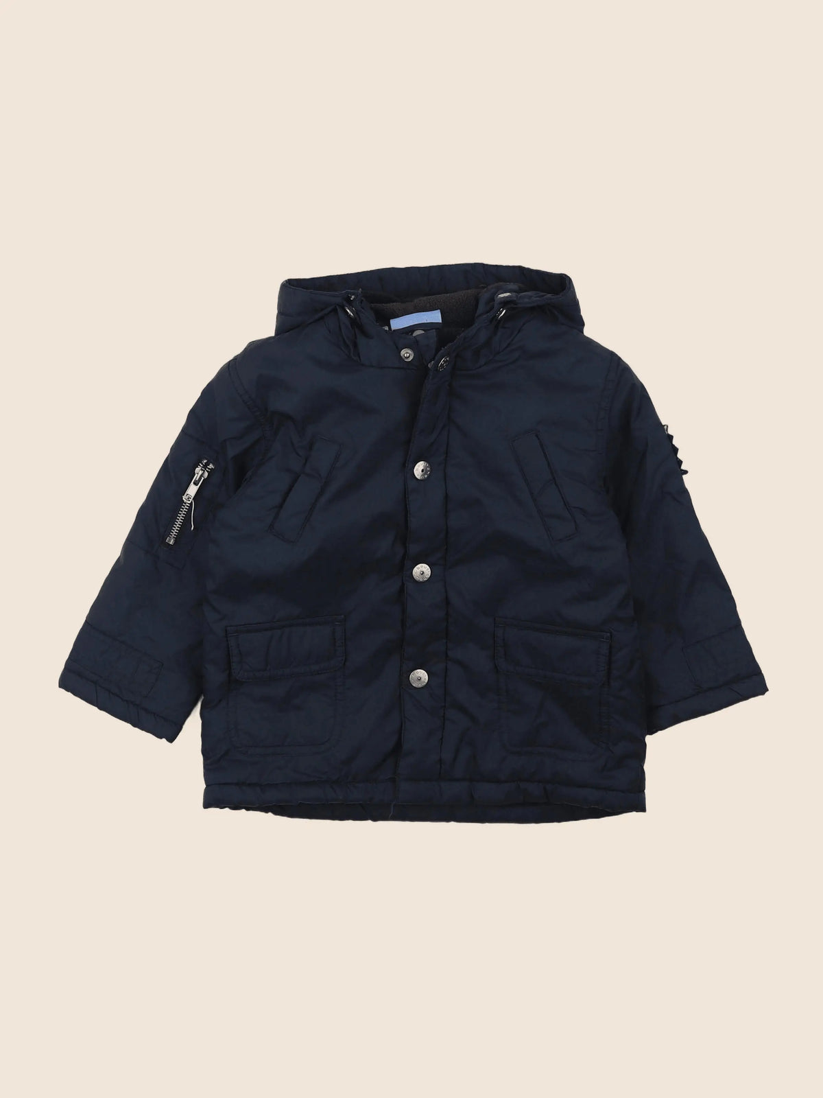 Boutchou - veste doublé bleu - 18 mois