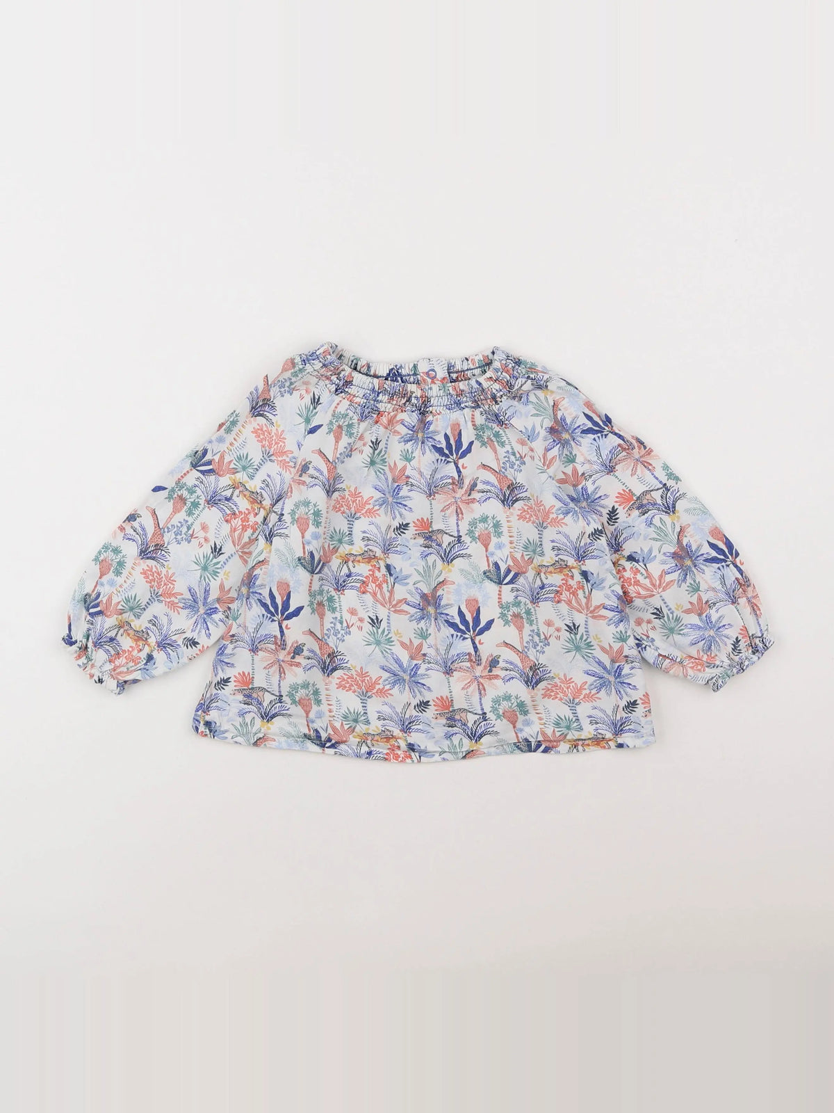 Tape à l'oeil - blouse bleu, blanc - 18 mois