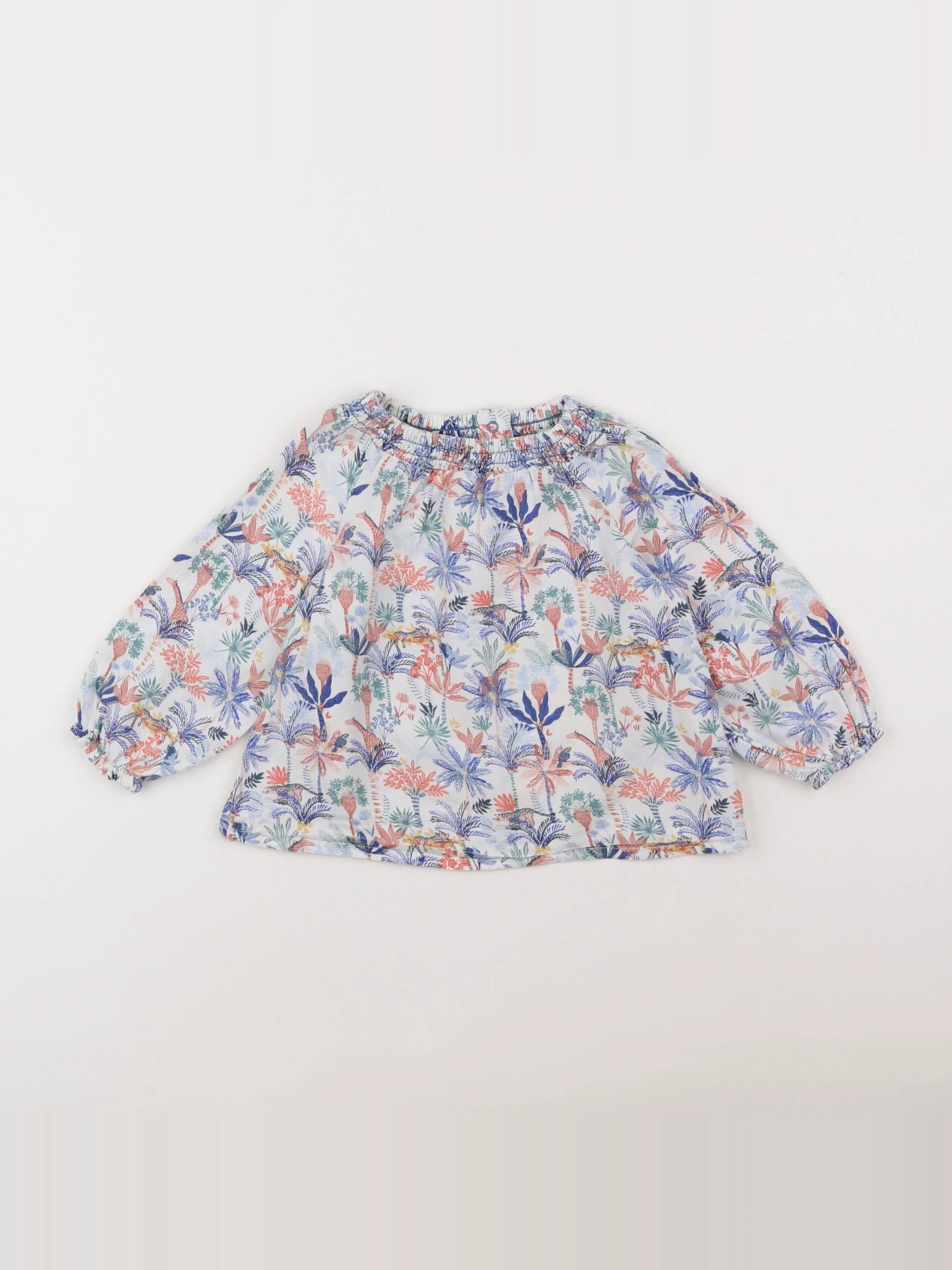 Tape à l'oeil - blouse bleu, blanc - 18 mois