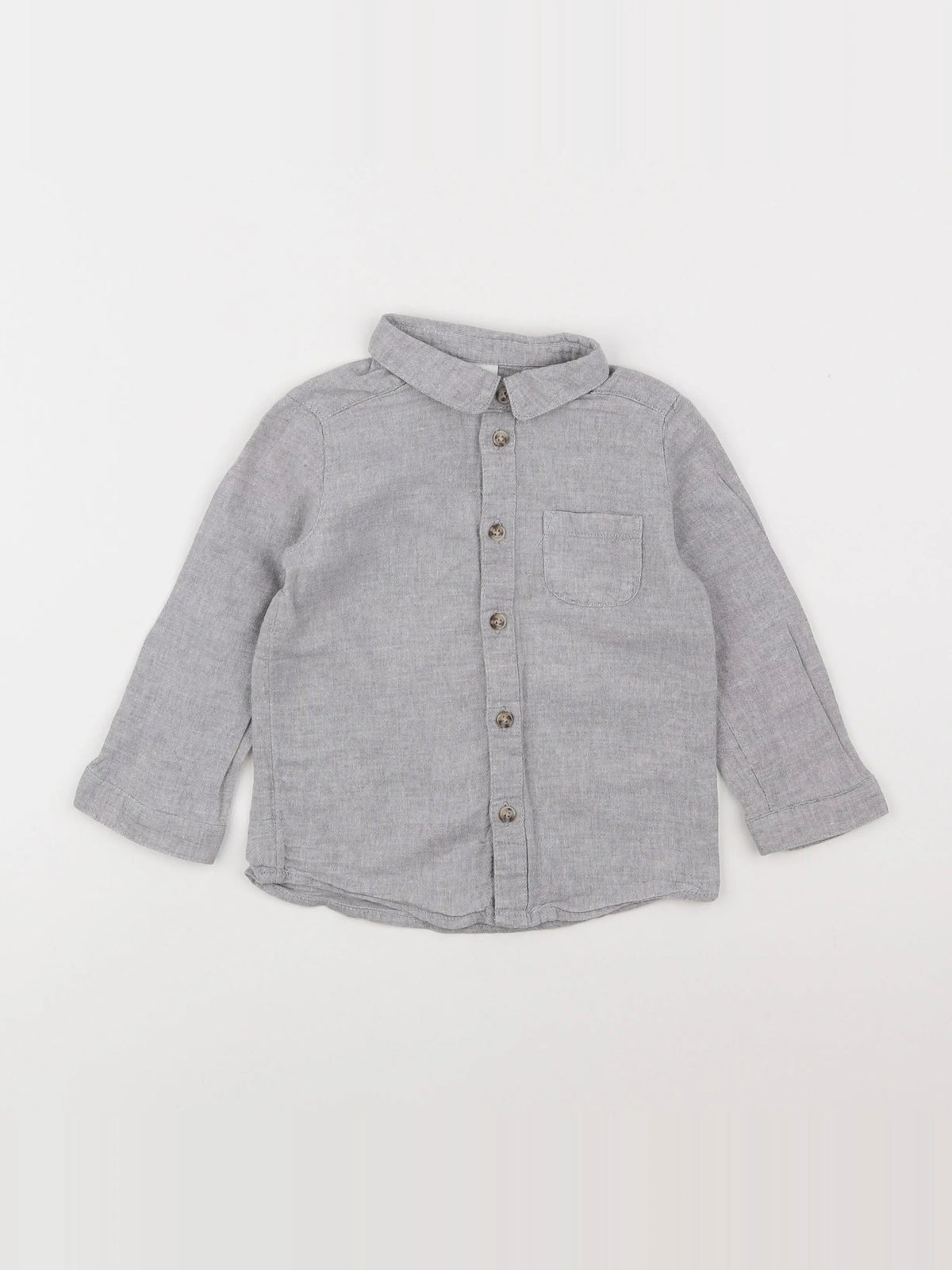 H&M - chemise gris - 12/18 mois