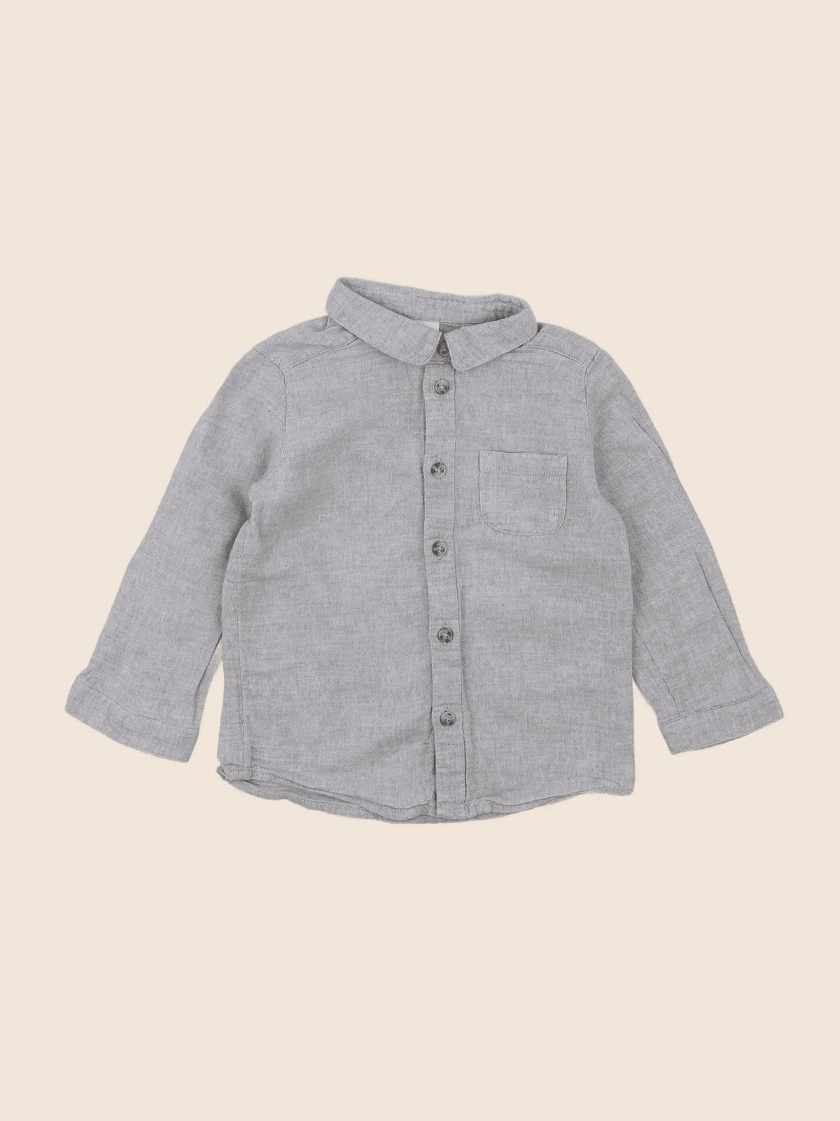 H&M - chemise gris - 12/18 mois