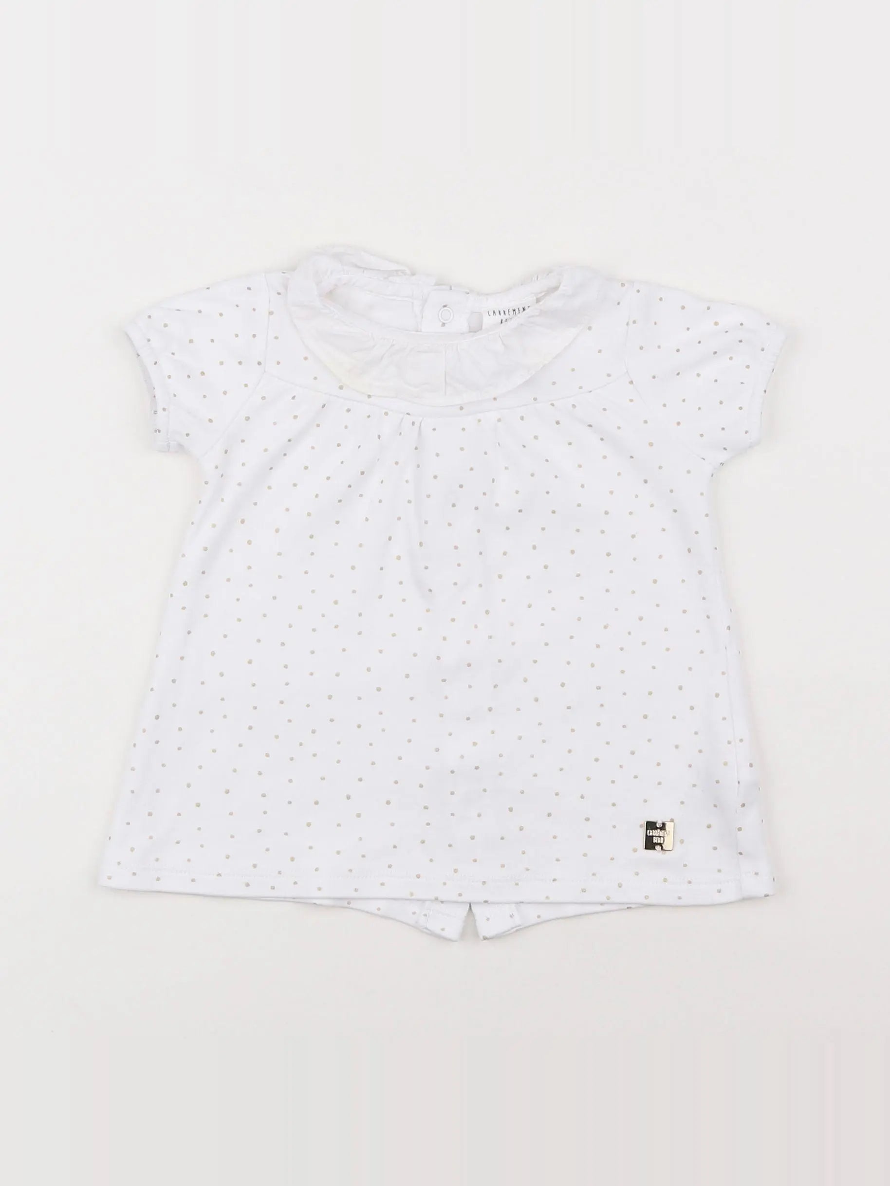 Carrément Beau - tee-shirt blanc - 3 mois