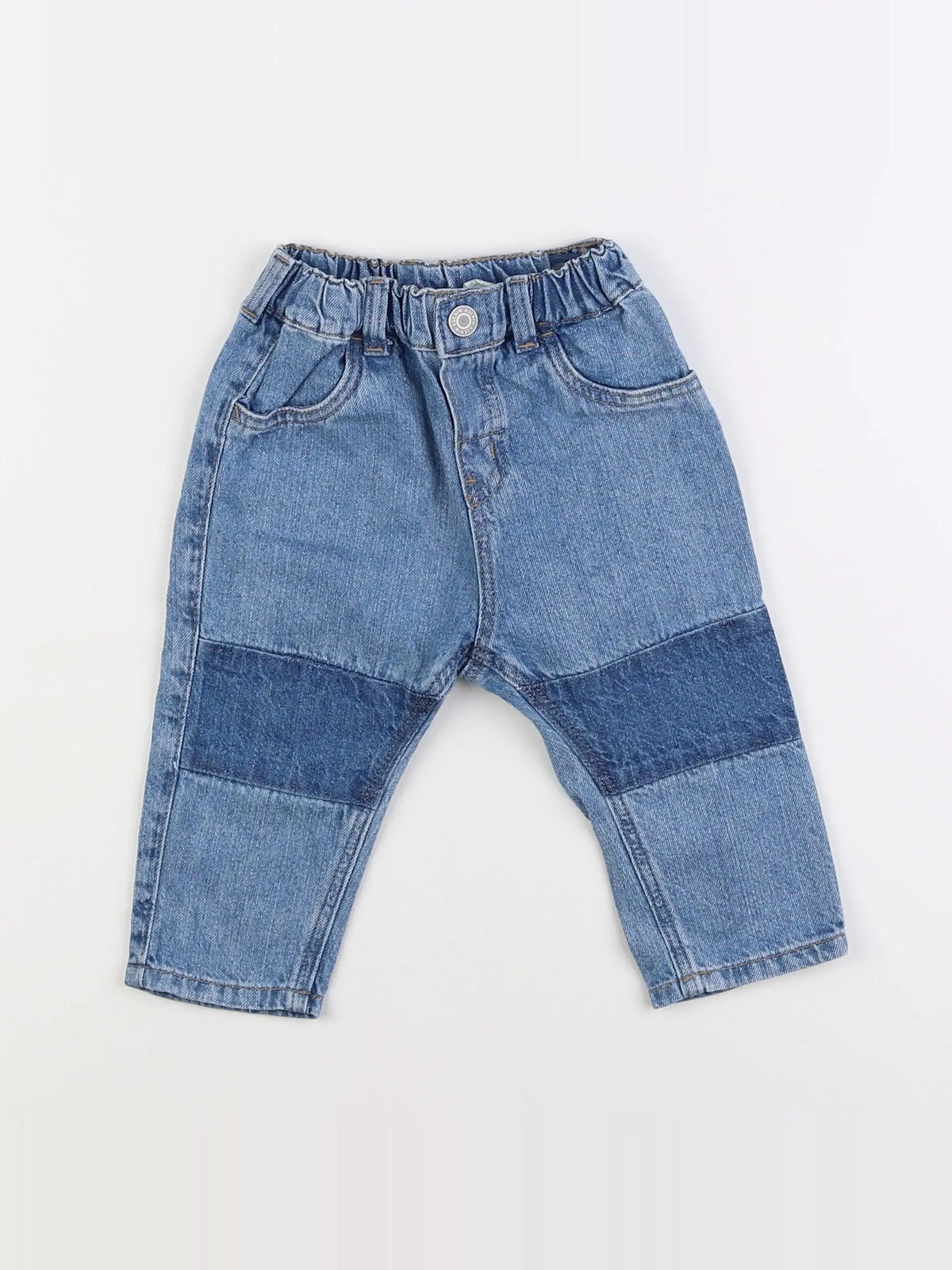 H&M - jean bleu - 6/9 mois