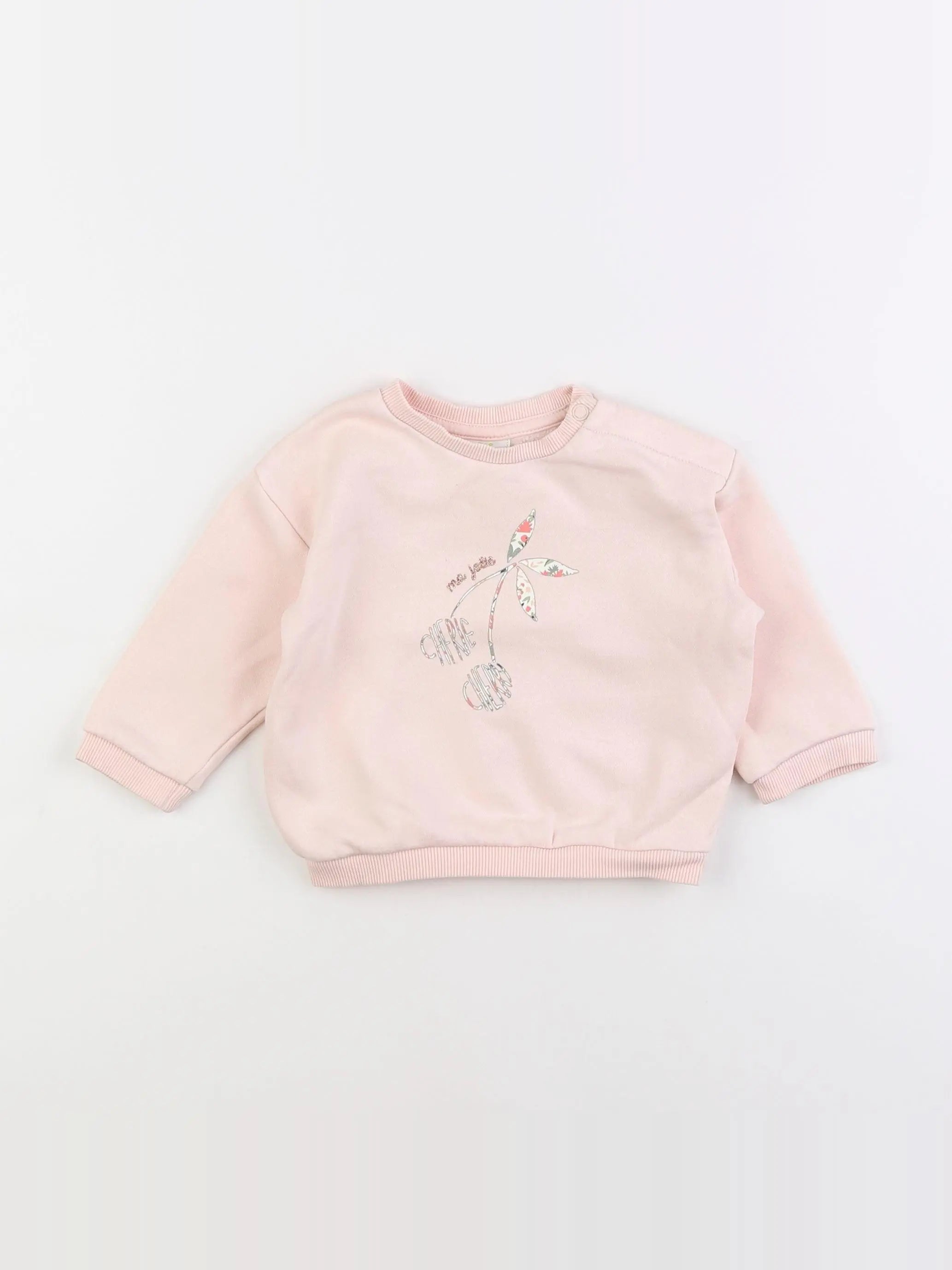 Tape à l'oeil - sweat rose - 12 mois