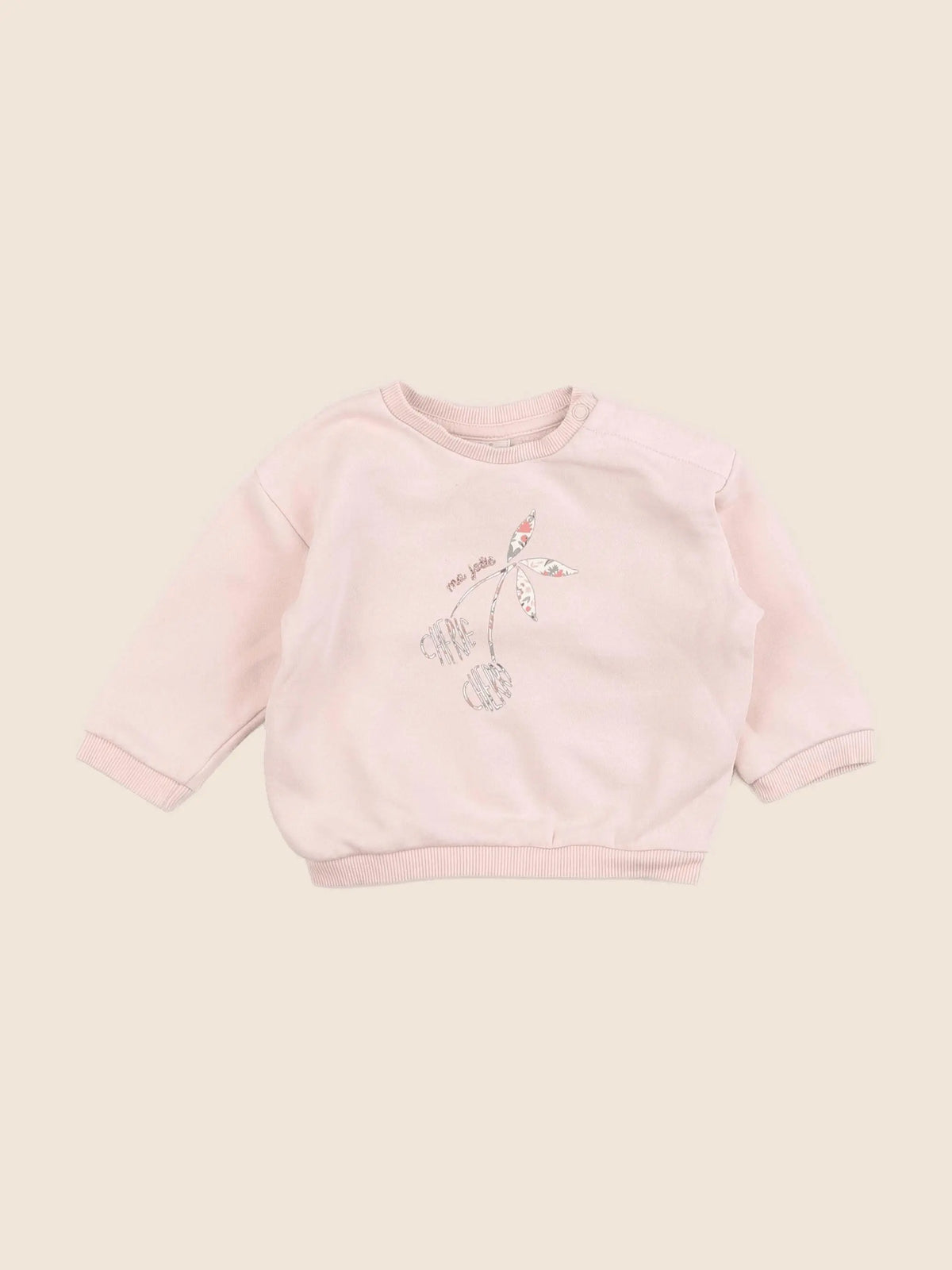Tape à l'oeil - sweat rose - 12 mois