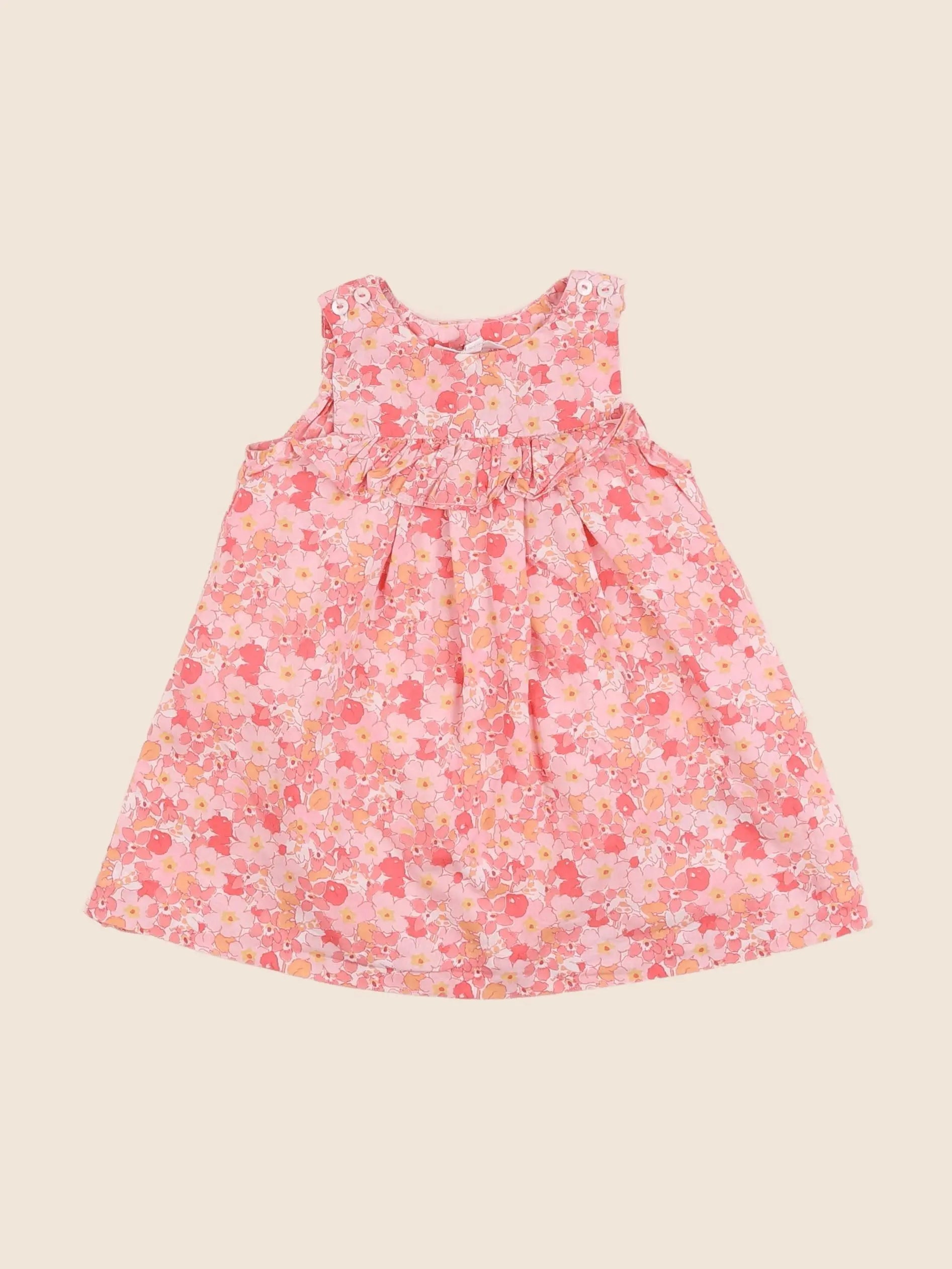 Jacadi - robe liberty rose - 6 mois