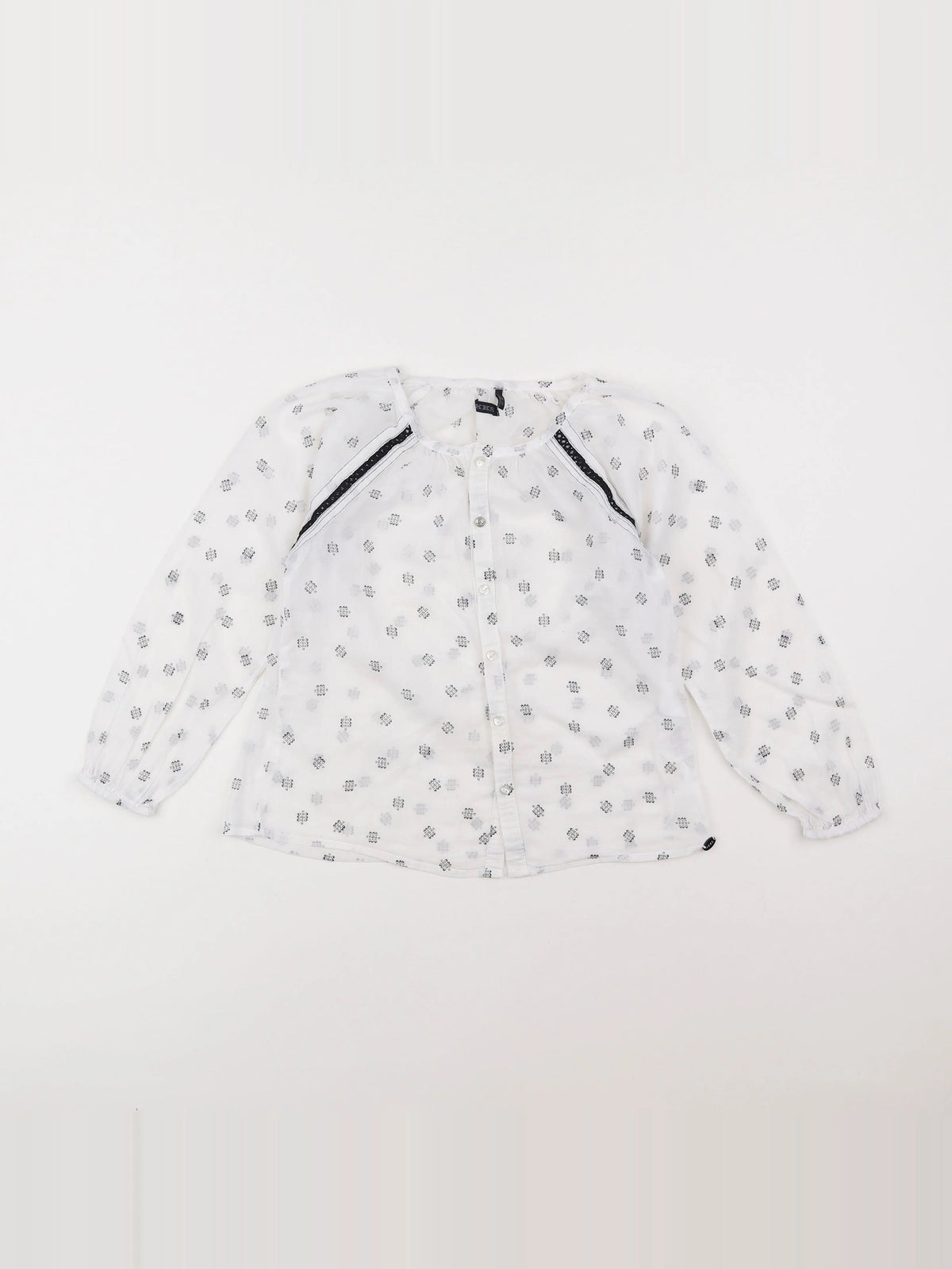 IKKS - blouse blanc - 6 ans