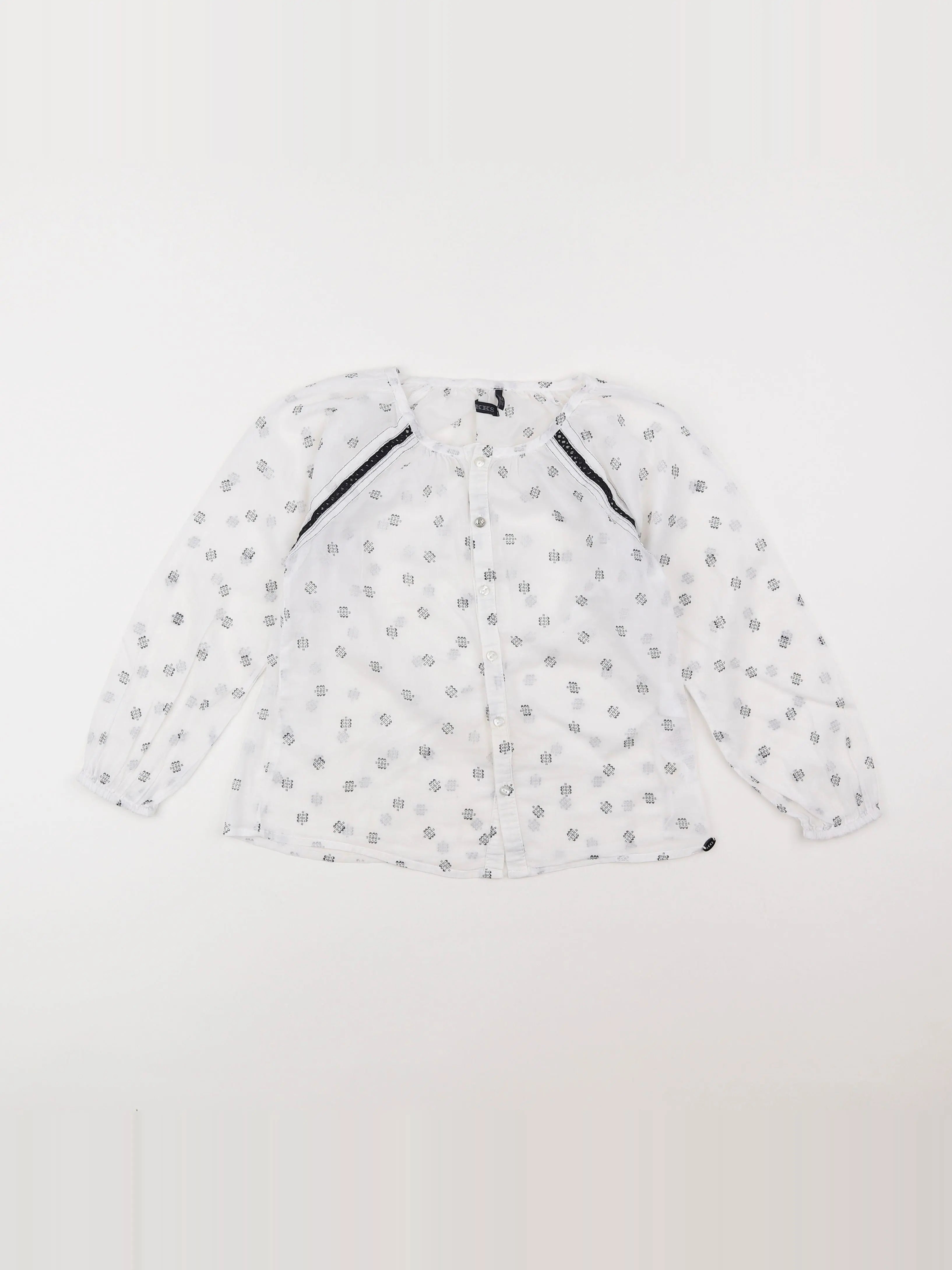 IKKS - blouse blanc - 6 ans