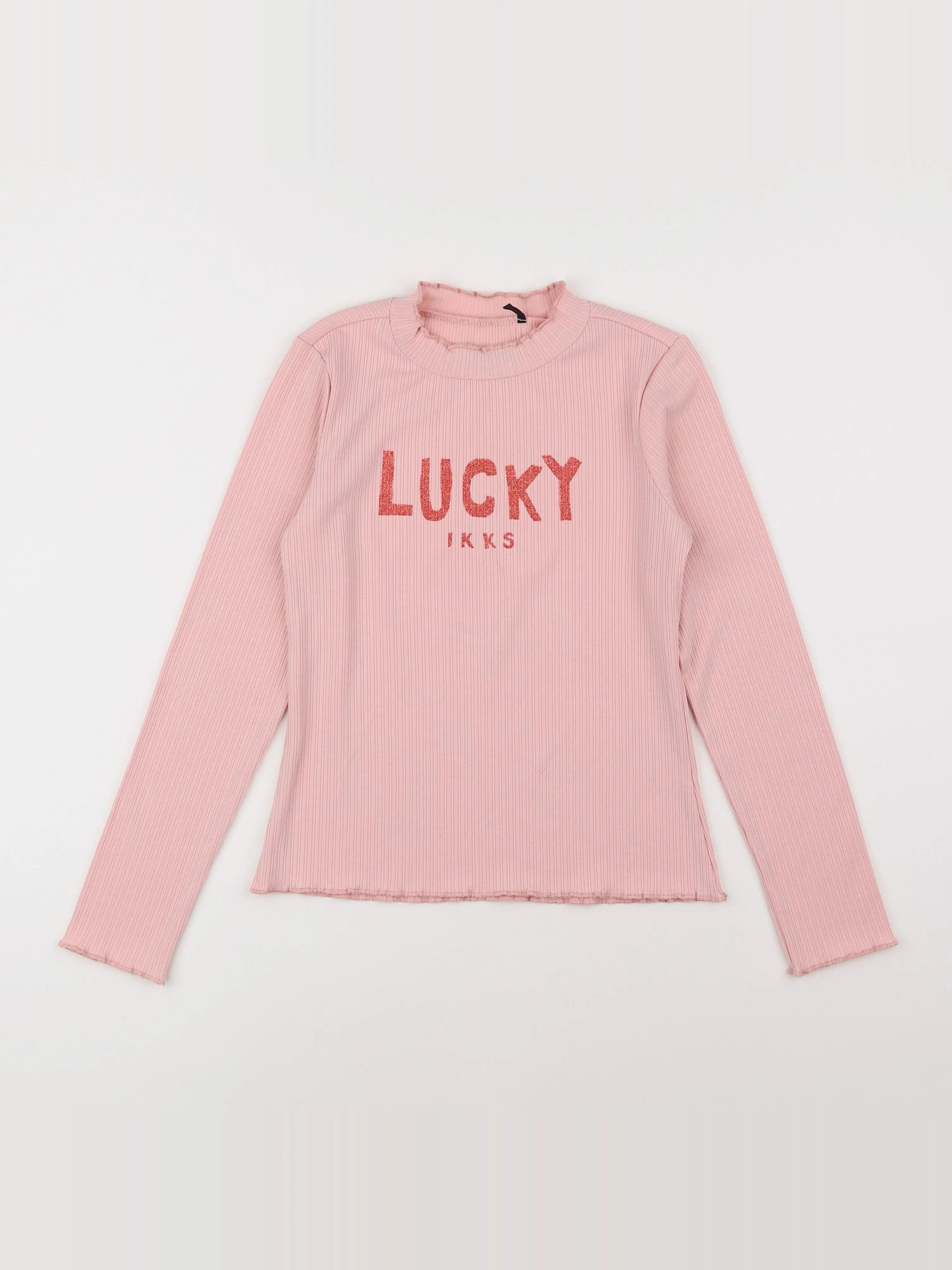 IKKS - tee-shirt rose - 10 ans