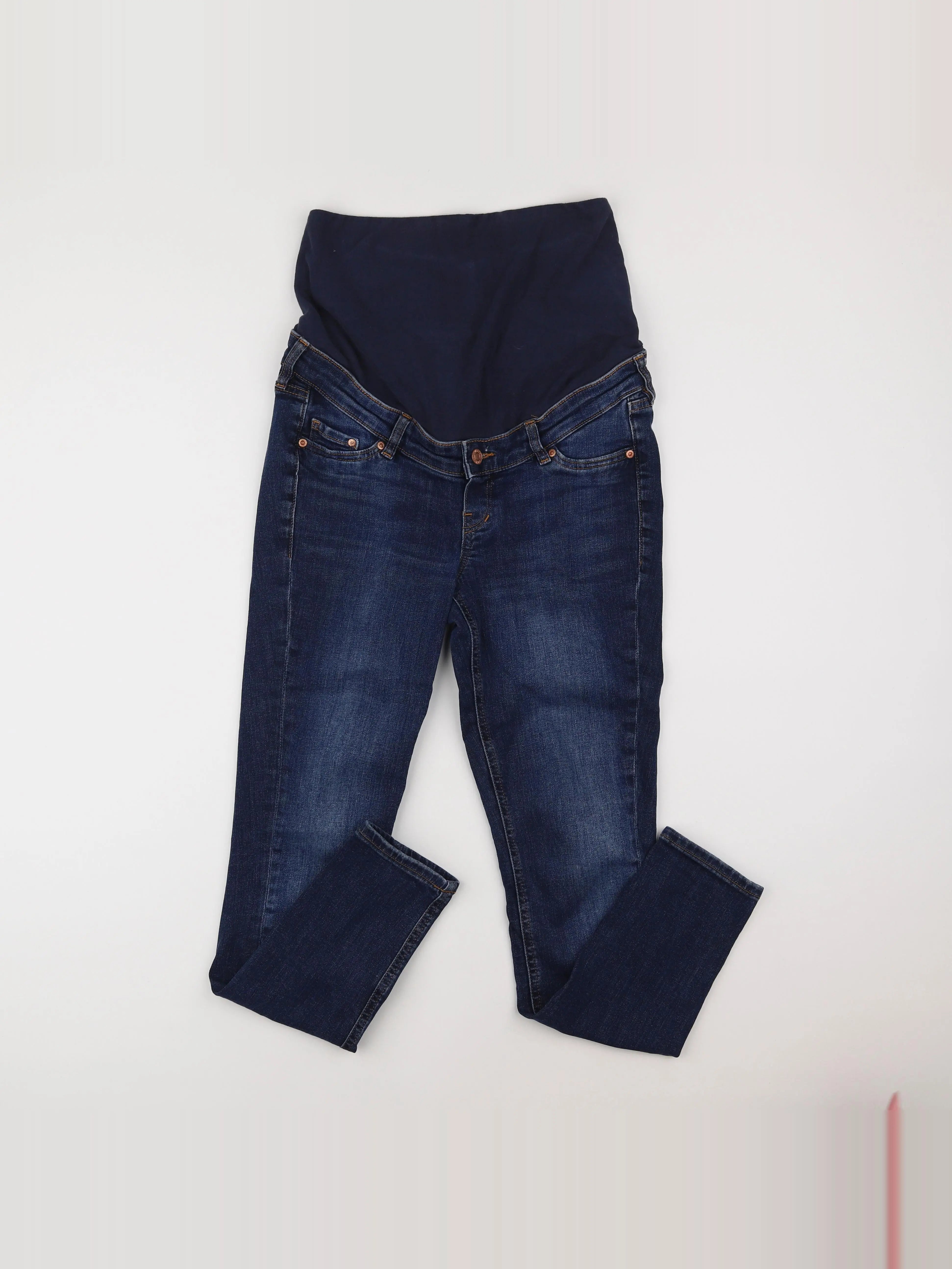 H&M - jean grossesse bleu - 36 à 38