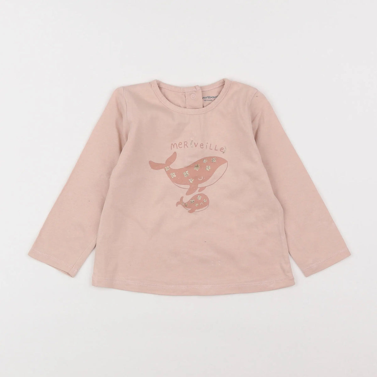 Vertbaudet - tee-shirt rose - 18 mois