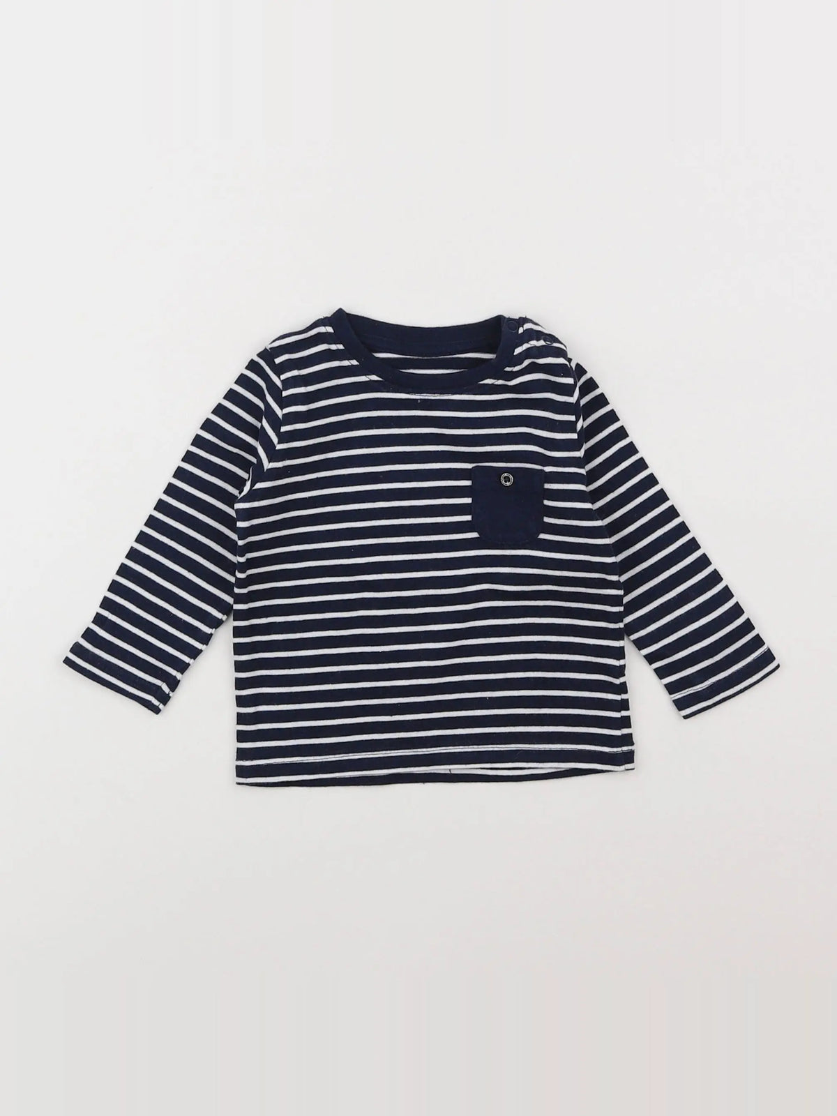 Vertbaudet - tee-shirt bleu - 6 mois