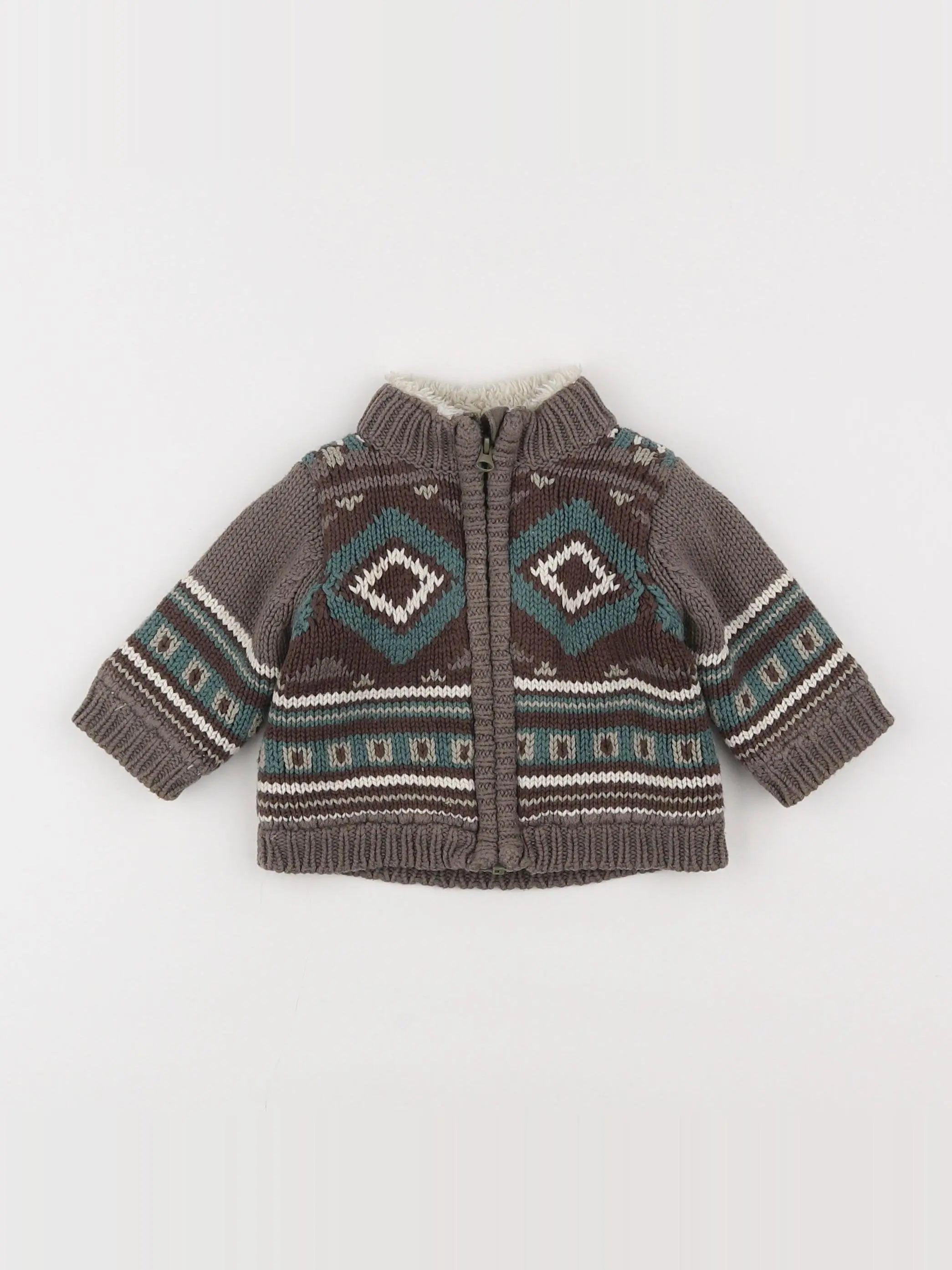 Vertbaudet - pull multicolore - 3 mois